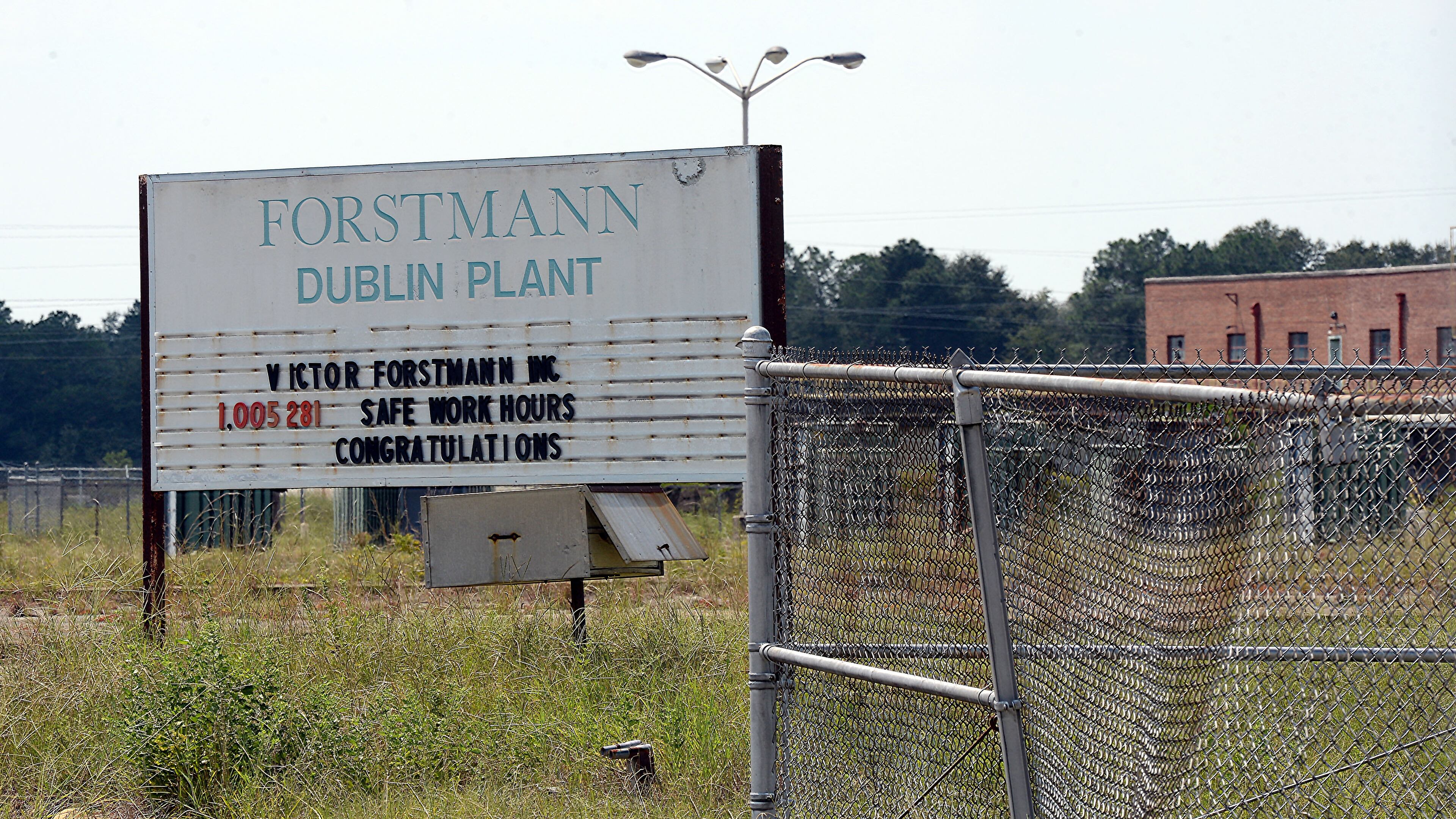The former Victor Forstmann textile plant site in East Dublin, Ga., is among those that closed as a result of the recession.