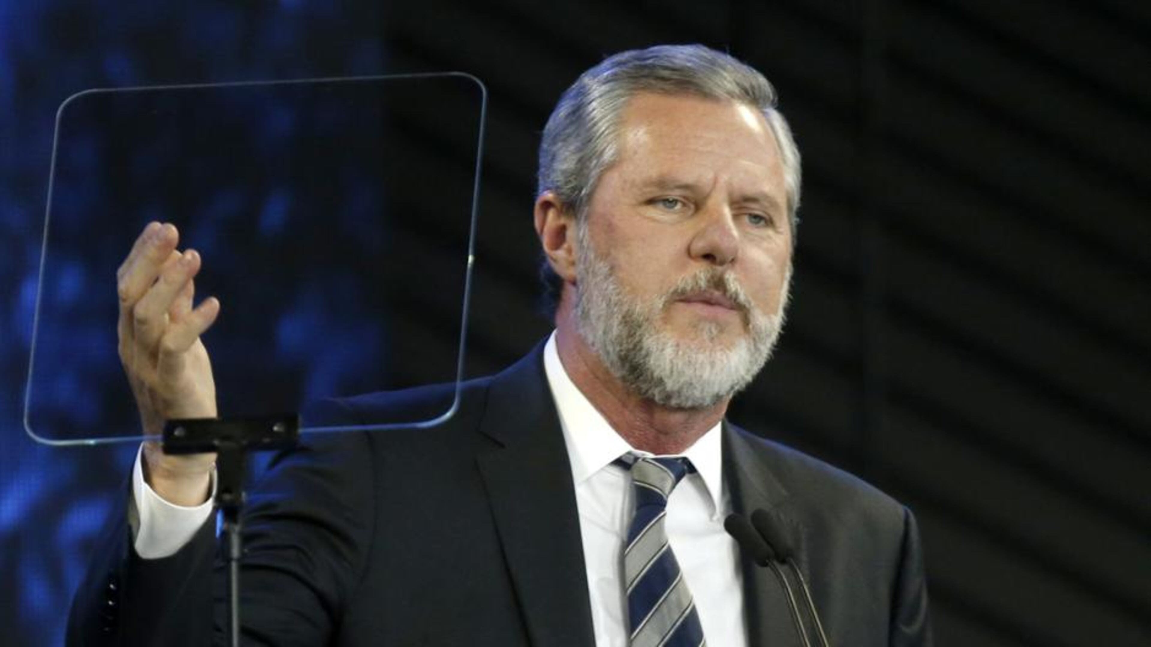 Liberty University President Jerry Falwell Jr. apologized Monday for a tweet that included a racist photo that appeared on Gov. Ralph Northam's medical school yearbook page decades ago.