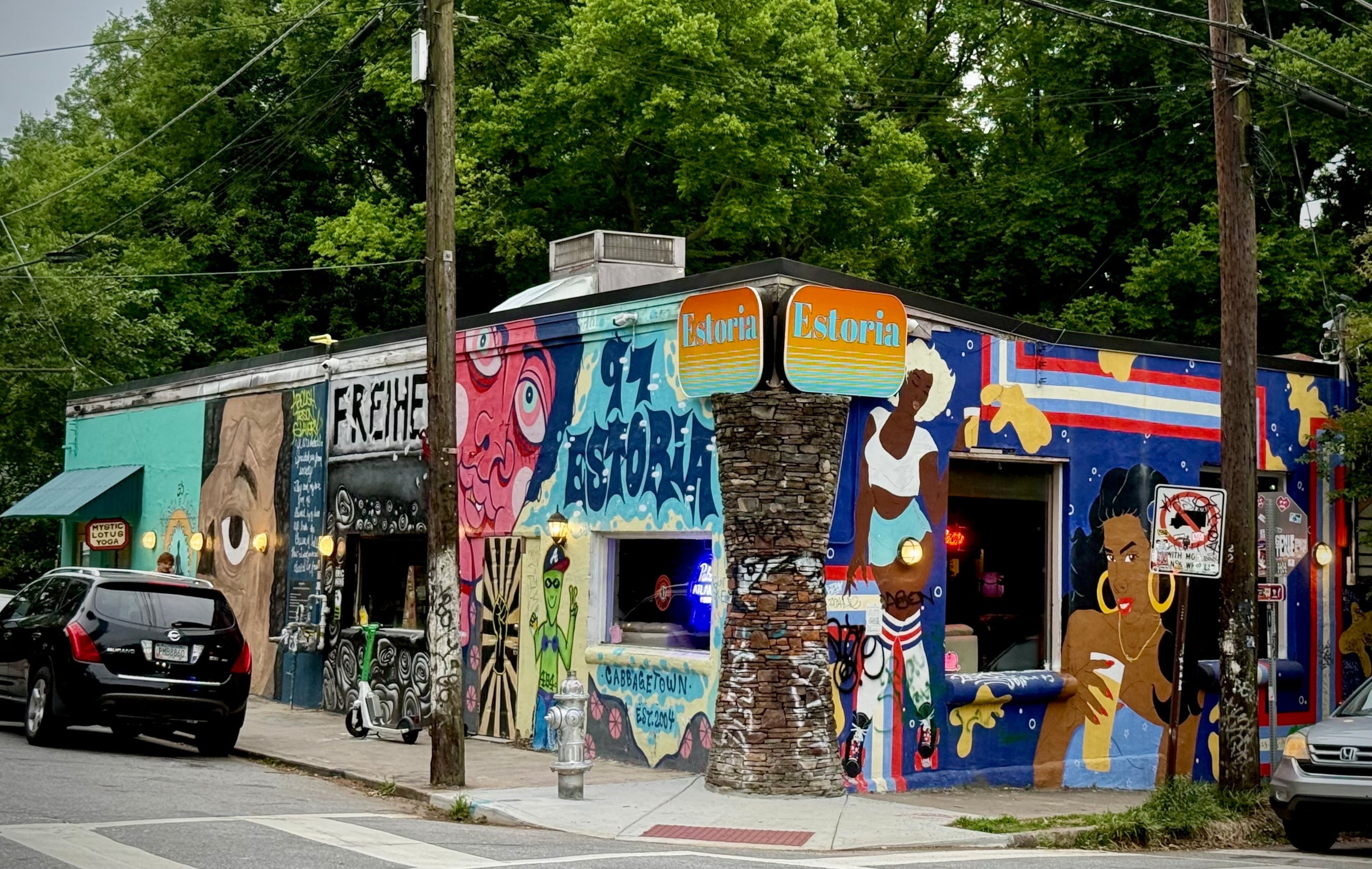 Popular dive bar 97 Estoria is located just across the street from the Beltline and Krog Street Tunnel. (Henri Hollis/AJC)
