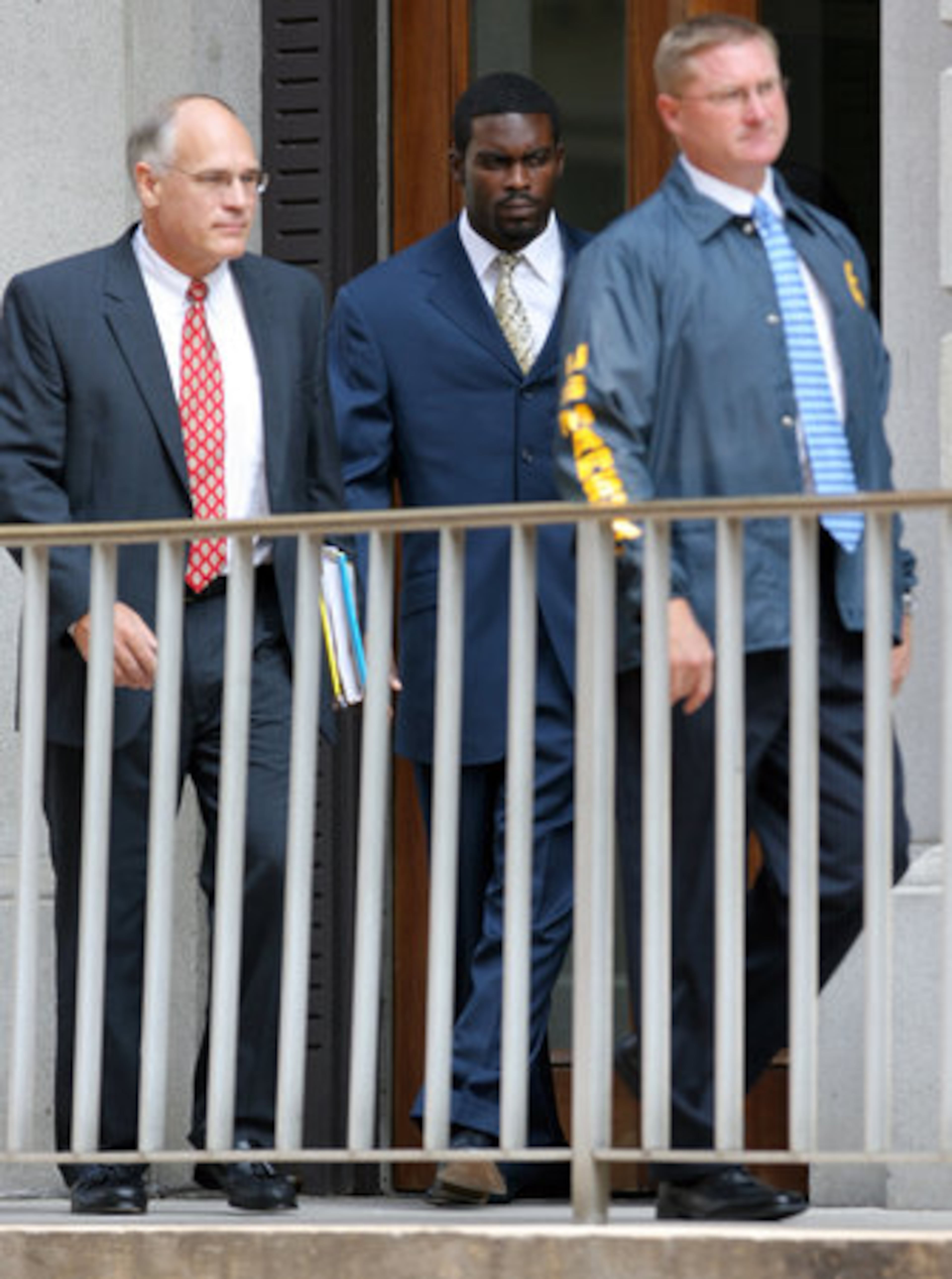 On Aug. 27, 2007 Michael Vick pled guilty to felony charges of dogfighting. His sentence was 23 months in a federal prison. In November 2007, he pleaded guilty to a state dogfighting charge and under a plea agreement, he received a three-year suspended prison term and a $2,500 fine on a charge of attending, sponsoring and participating in dogfights.
