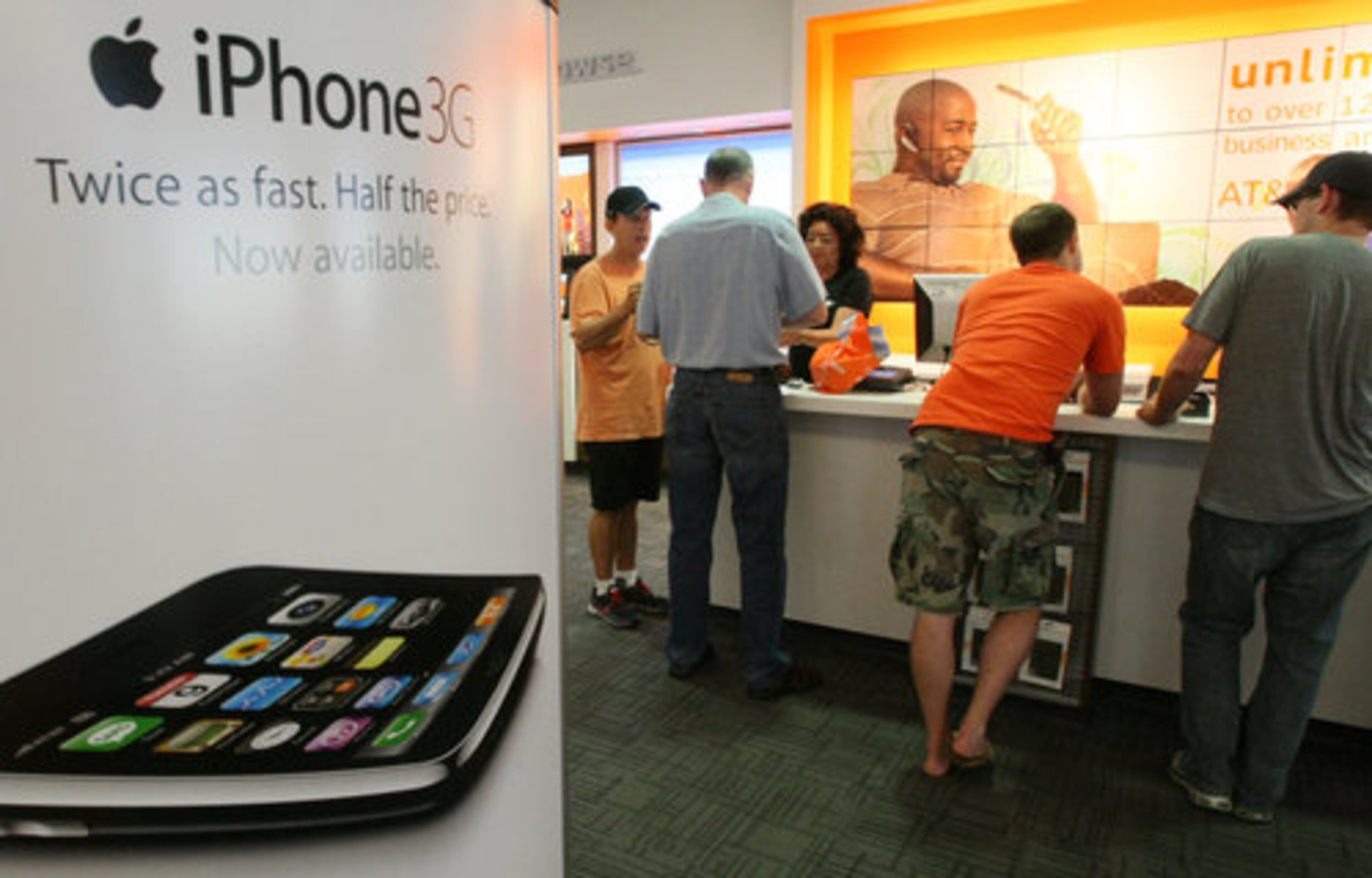 Because the registration process for getting the phone takes about 15 minutes, Steve Sitton, AT&T Southeast Region's president of sales and operations, made sure the store would open early enough so that customers could walk away with the new iPhone by 8 a.m. — as early as Apple would allow.