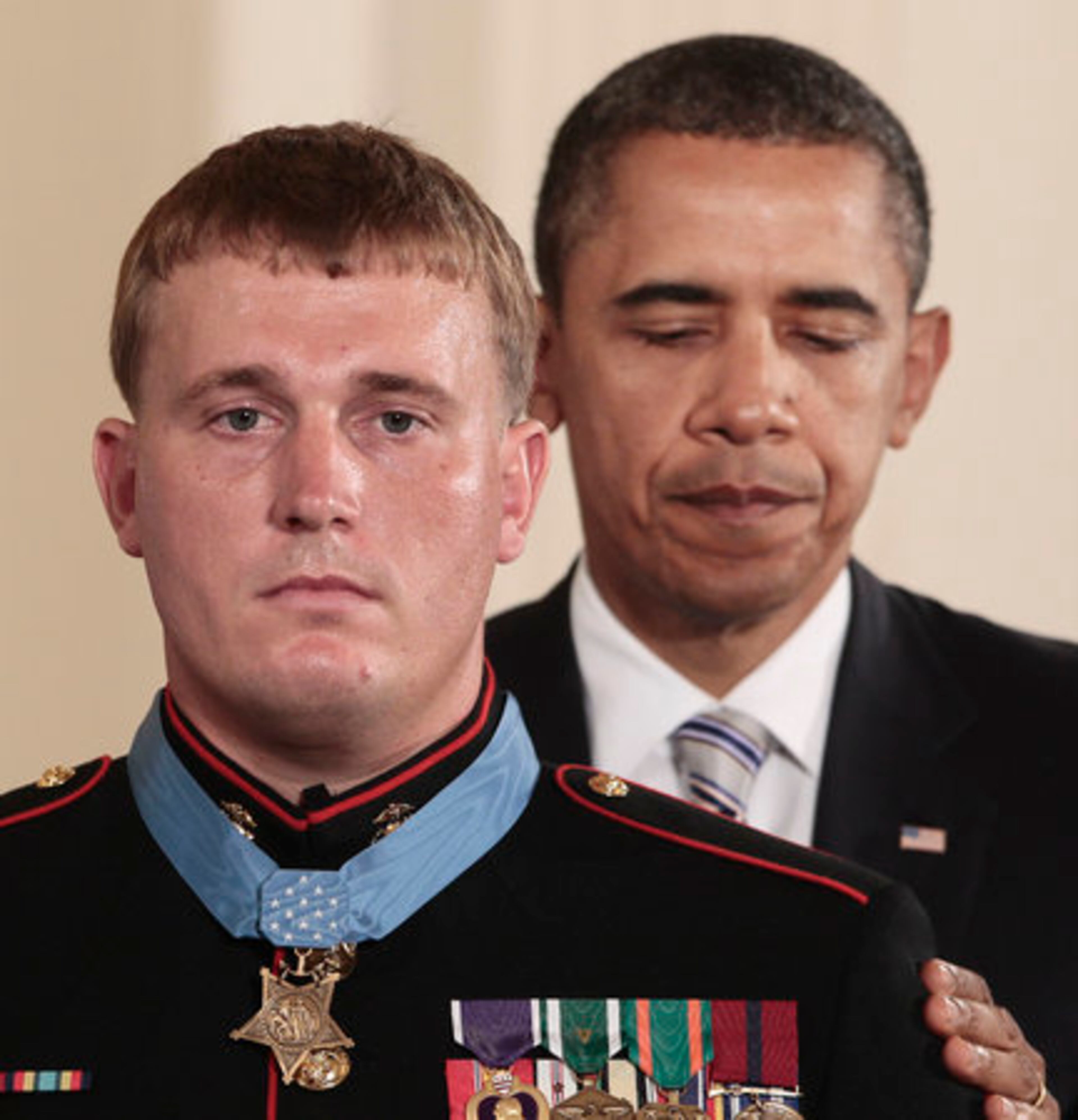 He is the first living Marine to be awarded the Medal of Honor for actions in Iraq or Afghanistan.