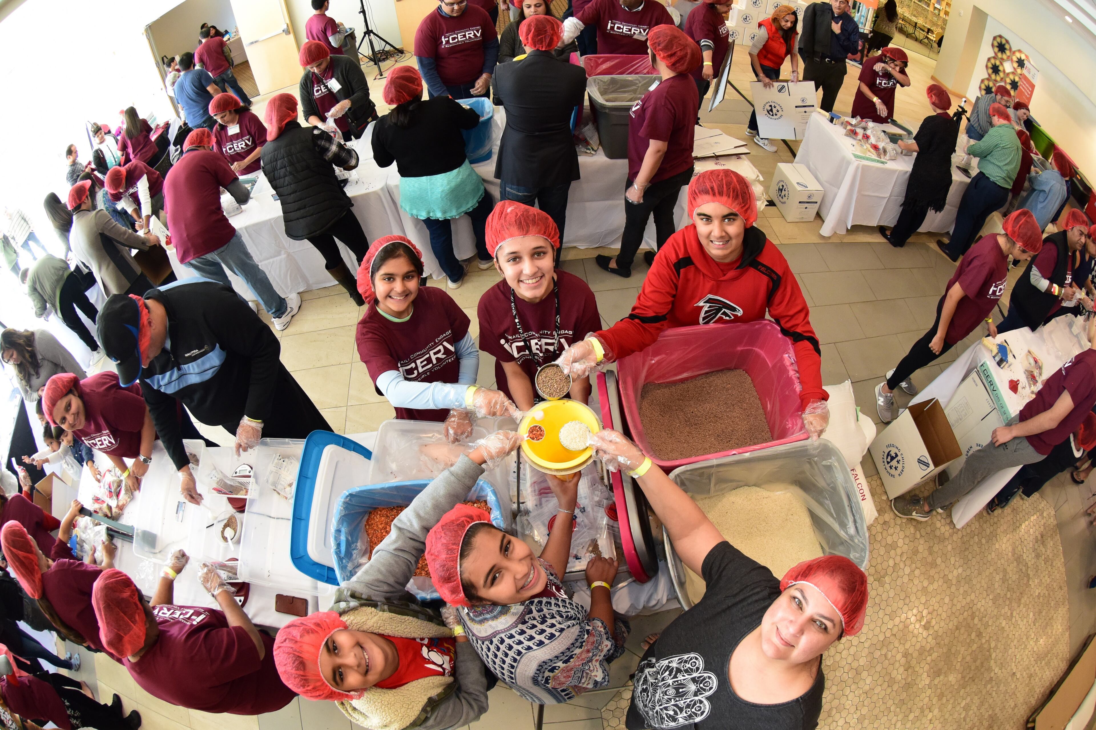 More than 500 Ismaili Muslims assembled 80,000 Thanksgiving meals with the Atlanta Community Food Bank on Sunday, Nov. 19, 2017.