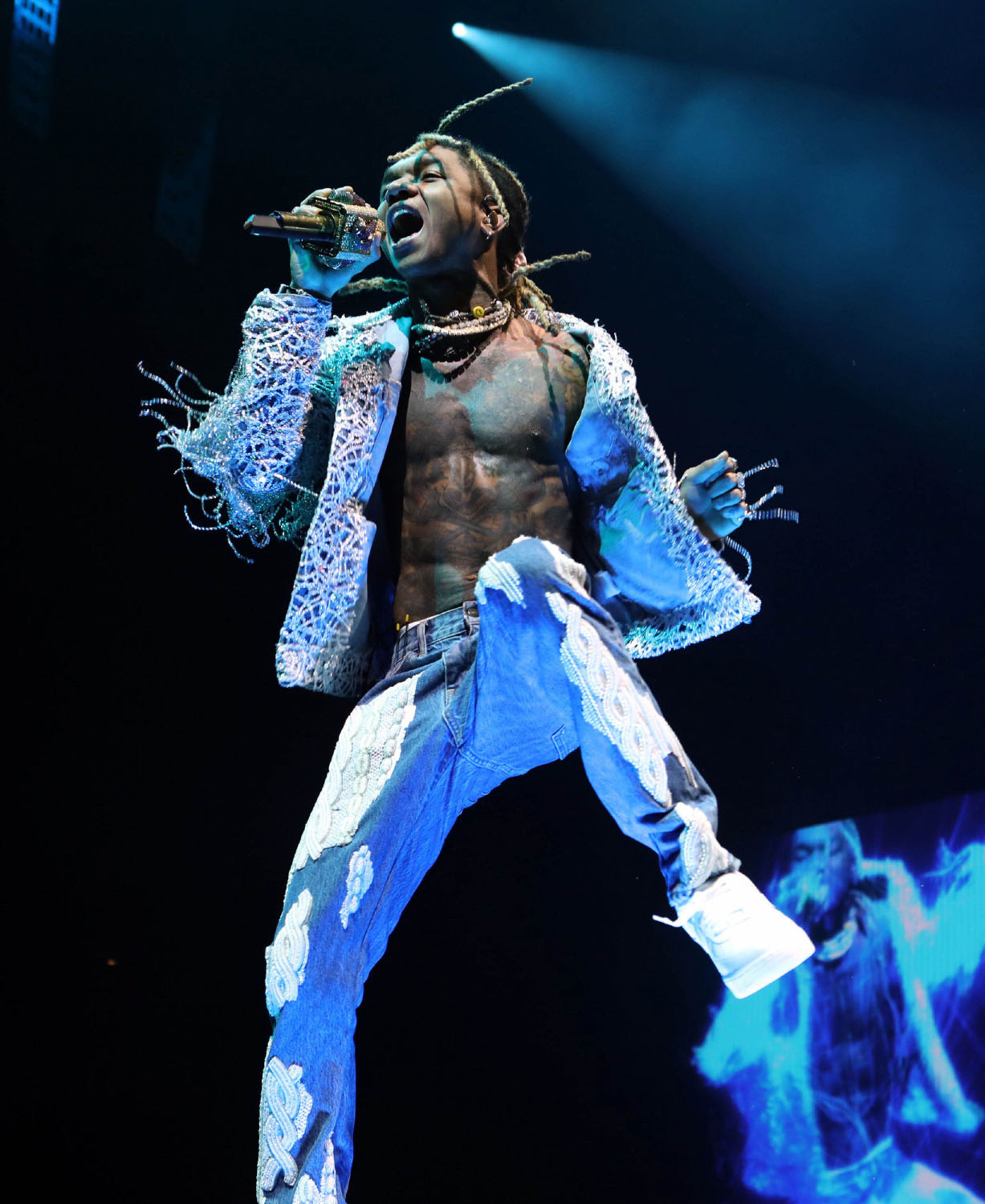 Swae Lee of the hip-hop duo Rae Sremmurd performs during Post Malone's Runaway Tour at a sold out State Farm Arena on Friday, October 18, 2019 in Atlanta. Robb Cohen Photography & Video /RobbsPhotos.com