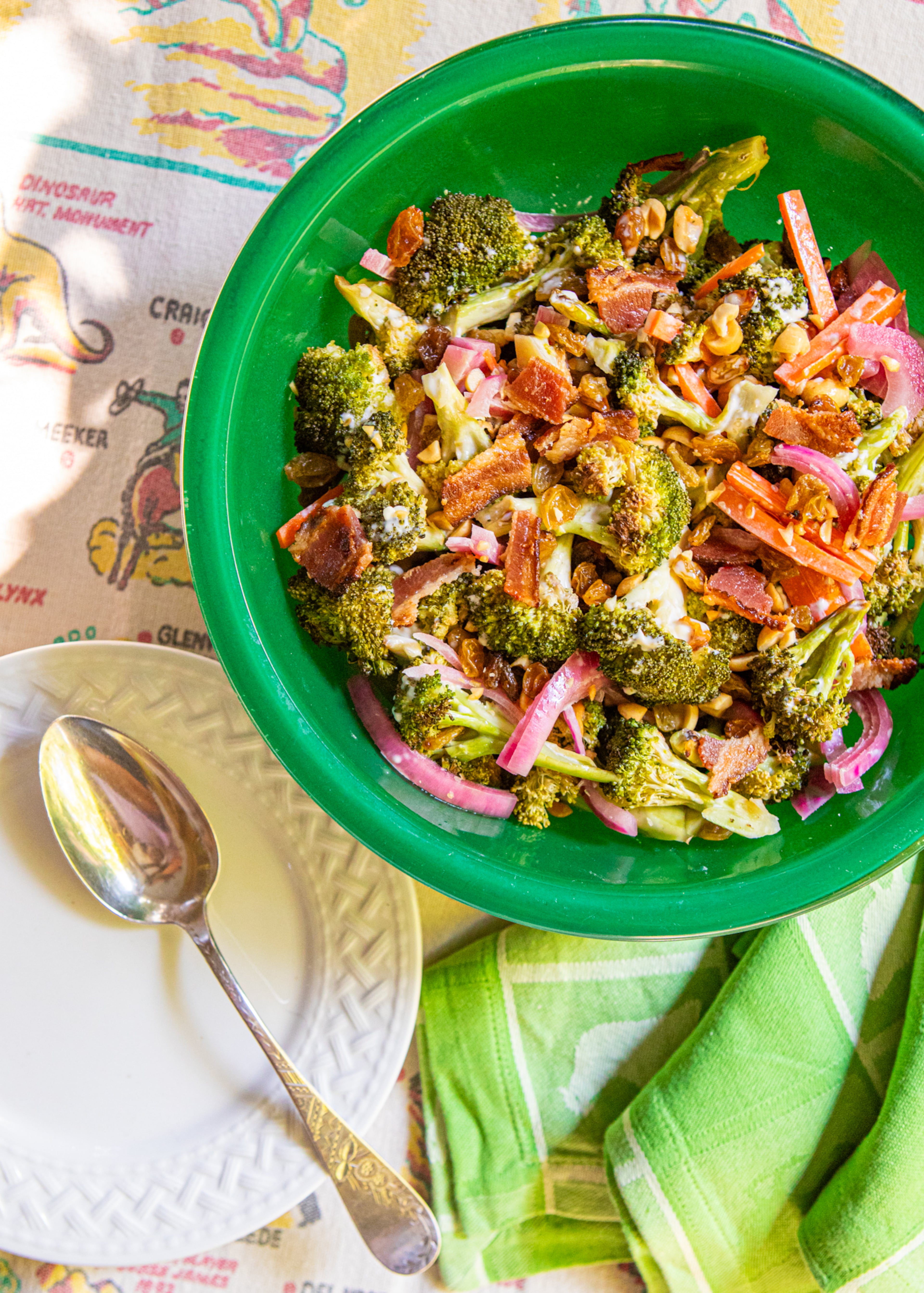 Not Your Mama's Broccoli Salad is Odom's take on a classic Southern recipe. (Aaliyah Man for The Atlanta Journal-Constitution/food styling by C.W. Cameron)