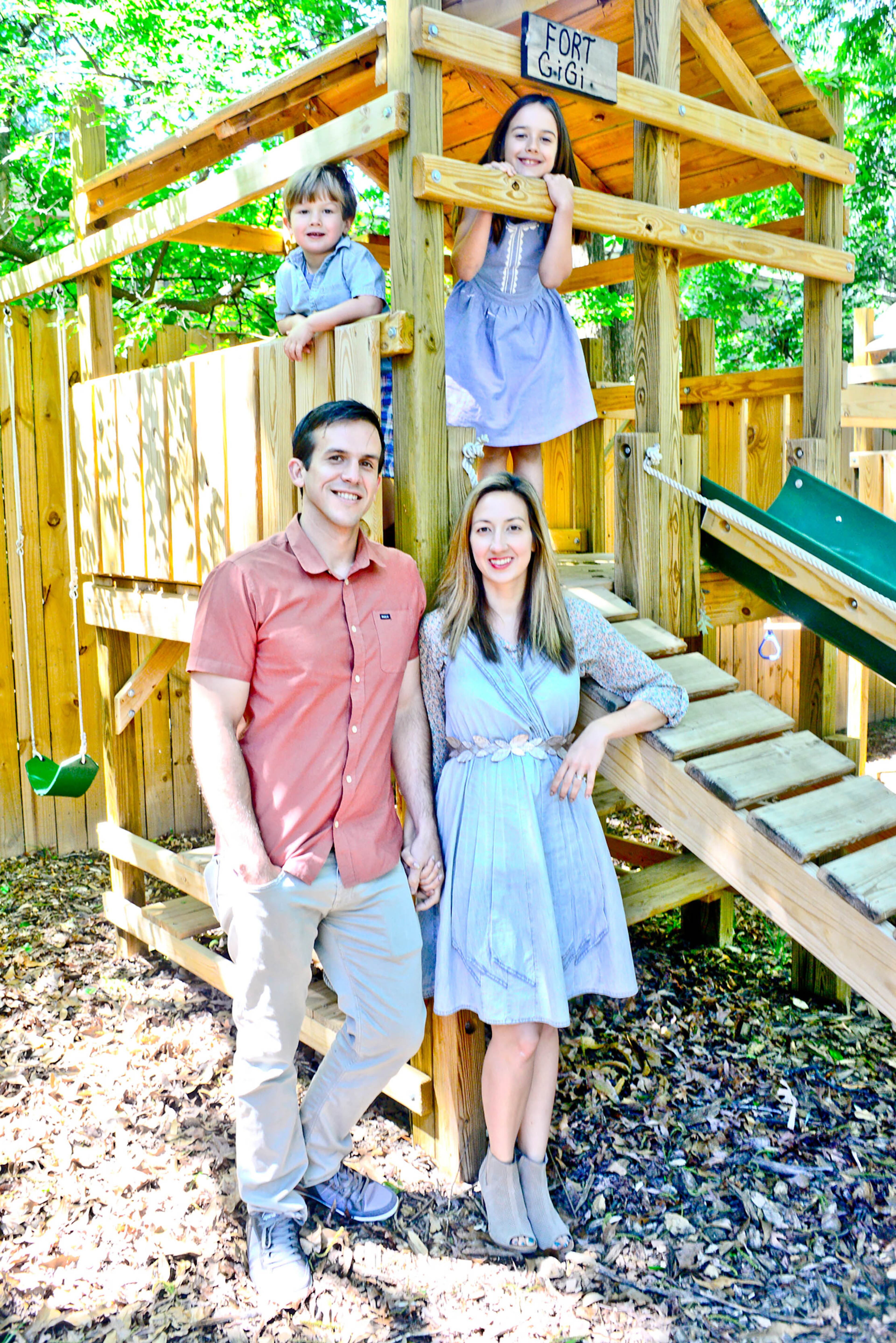 Amanda and Philippe Pellerin, with their children, Gigi, 7, and Jules, 3, renovated their 4,200-square-foot neo-classical Victorian home in Grant Park in 2015. He owns Pellerin Real Estate, and she is an archivist at Georgia Tech.