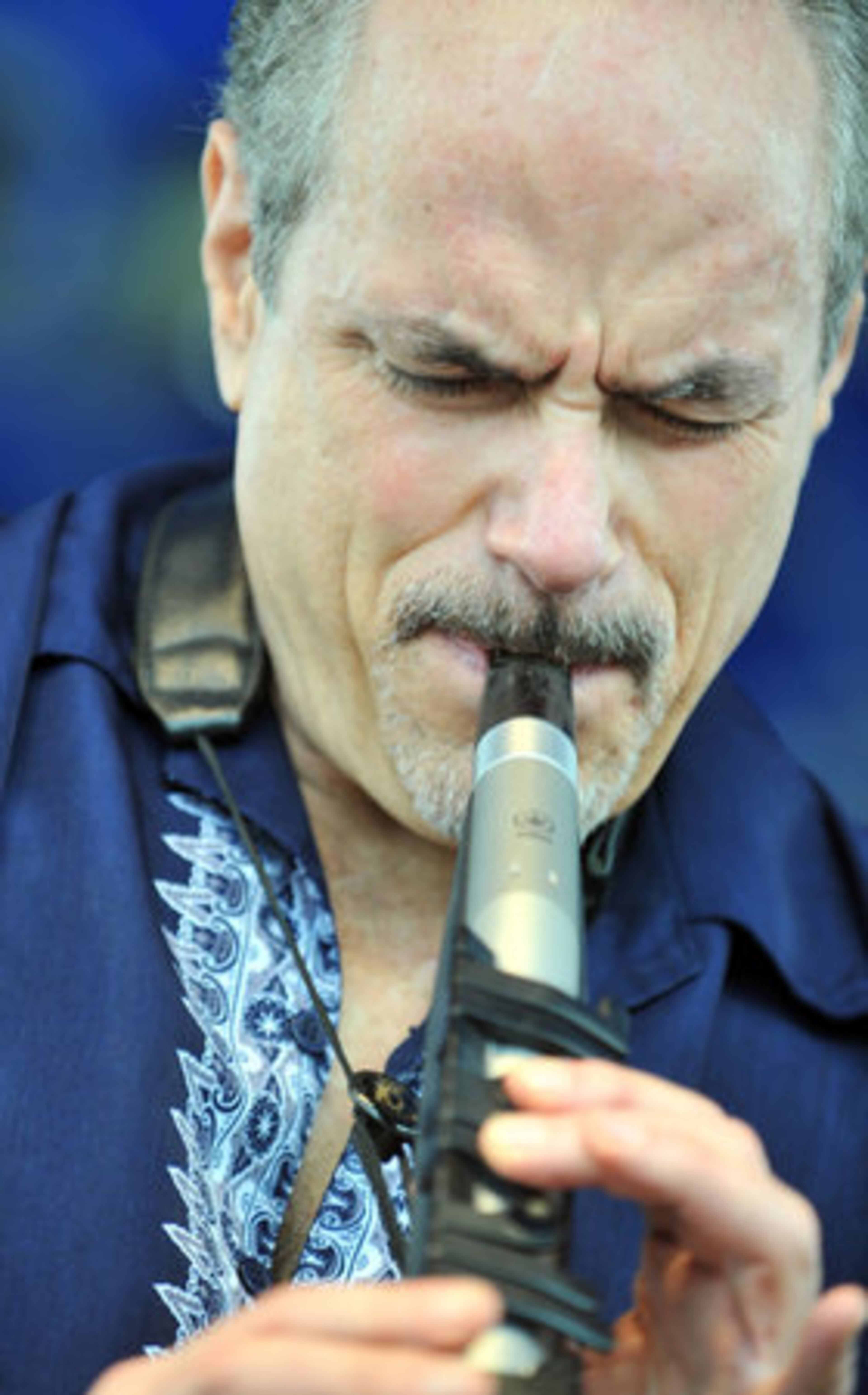 Steven Charles, of The Steven Charles Band, performs. The band plays a diverse palette of genres and styles with a jazz flair.