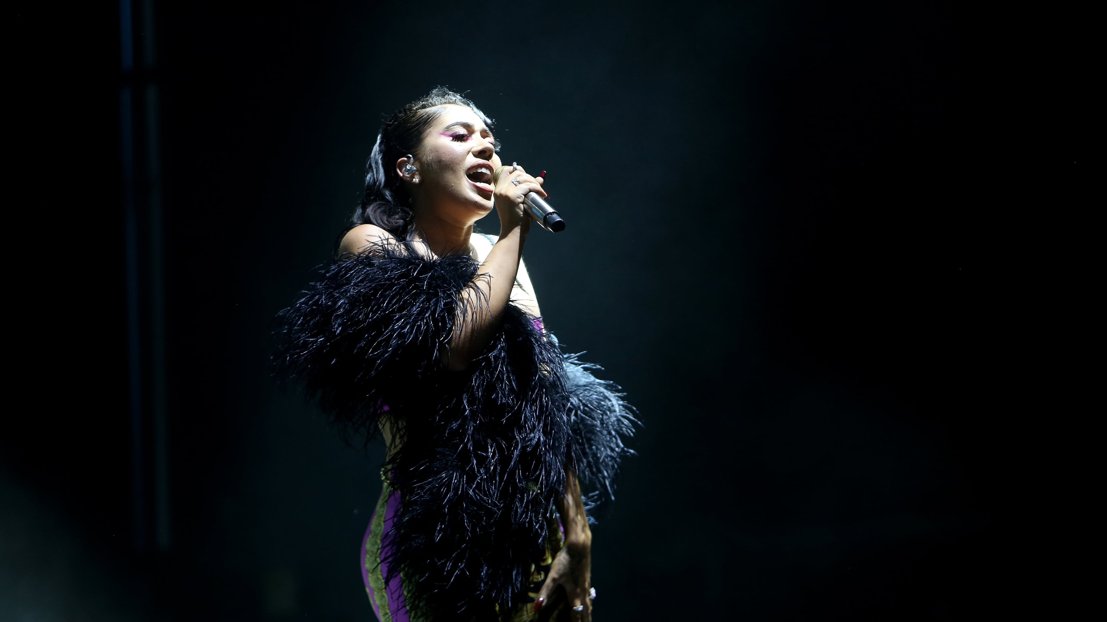 Kali Uchis performs at Music Midtown in Peidmont Park, Saturday, September 14, 2019. (Tyson Horne/Tyson.Hore@ajc.com)