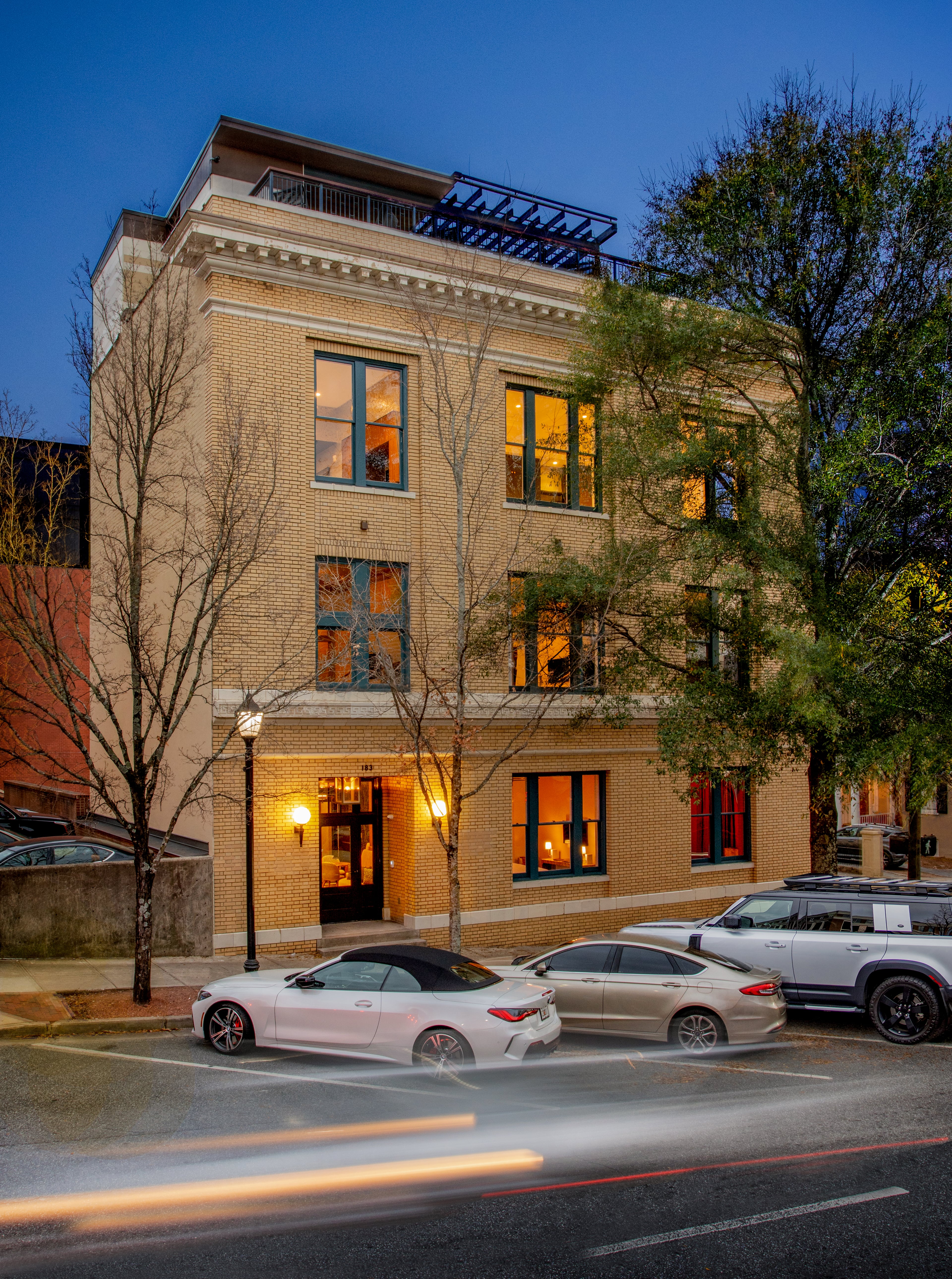 The Bell Hotel in downtown Athens. The three-story building originally housed telephone company equipment. Courtesy of Jason Thrasher.