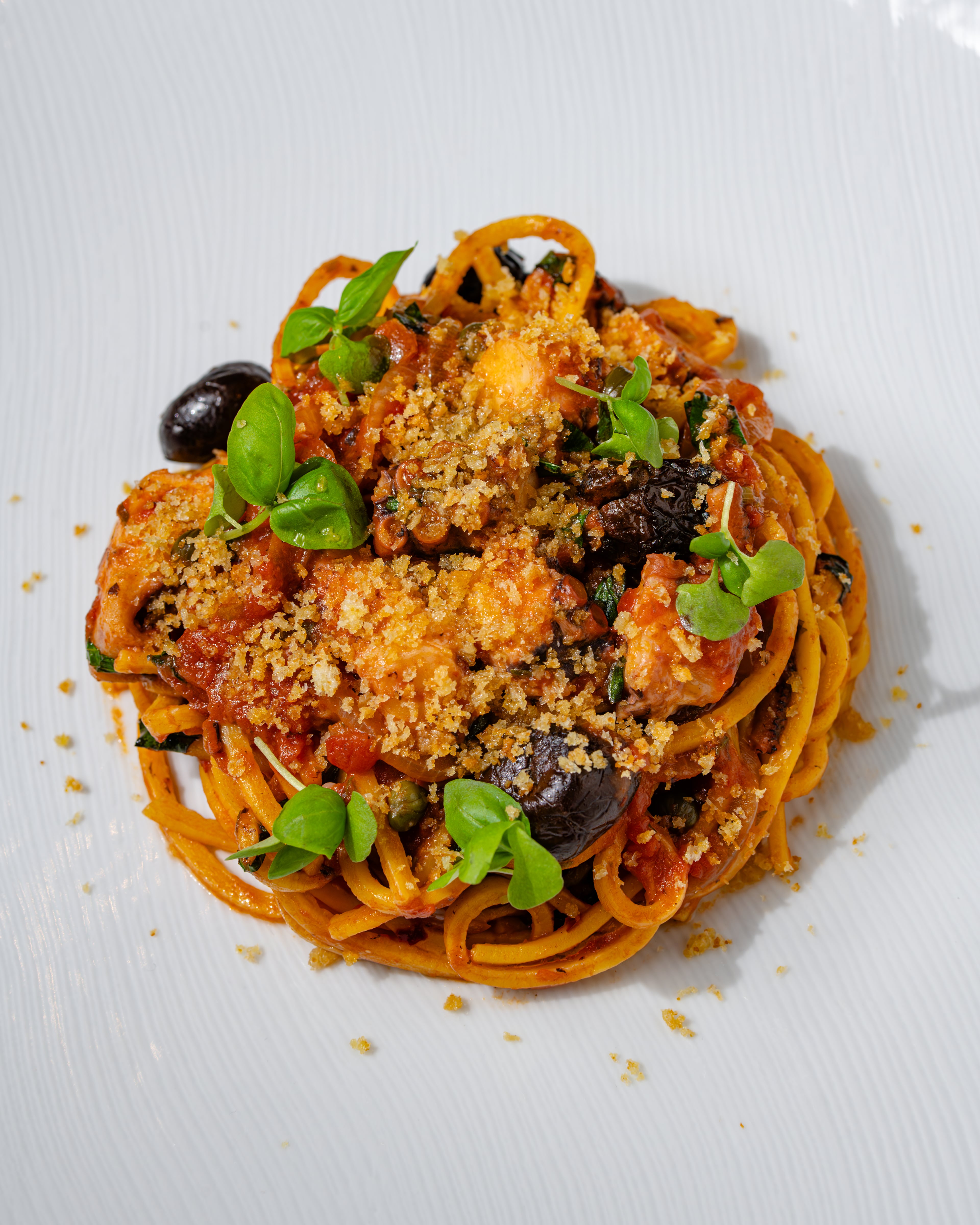 Scott Conant overhauled the Americano menu after a fire broke out in the kitchen earlier this year. The new menu includes a mix of pasta dishes and proteins. (Courtesy of Ken Goodman)