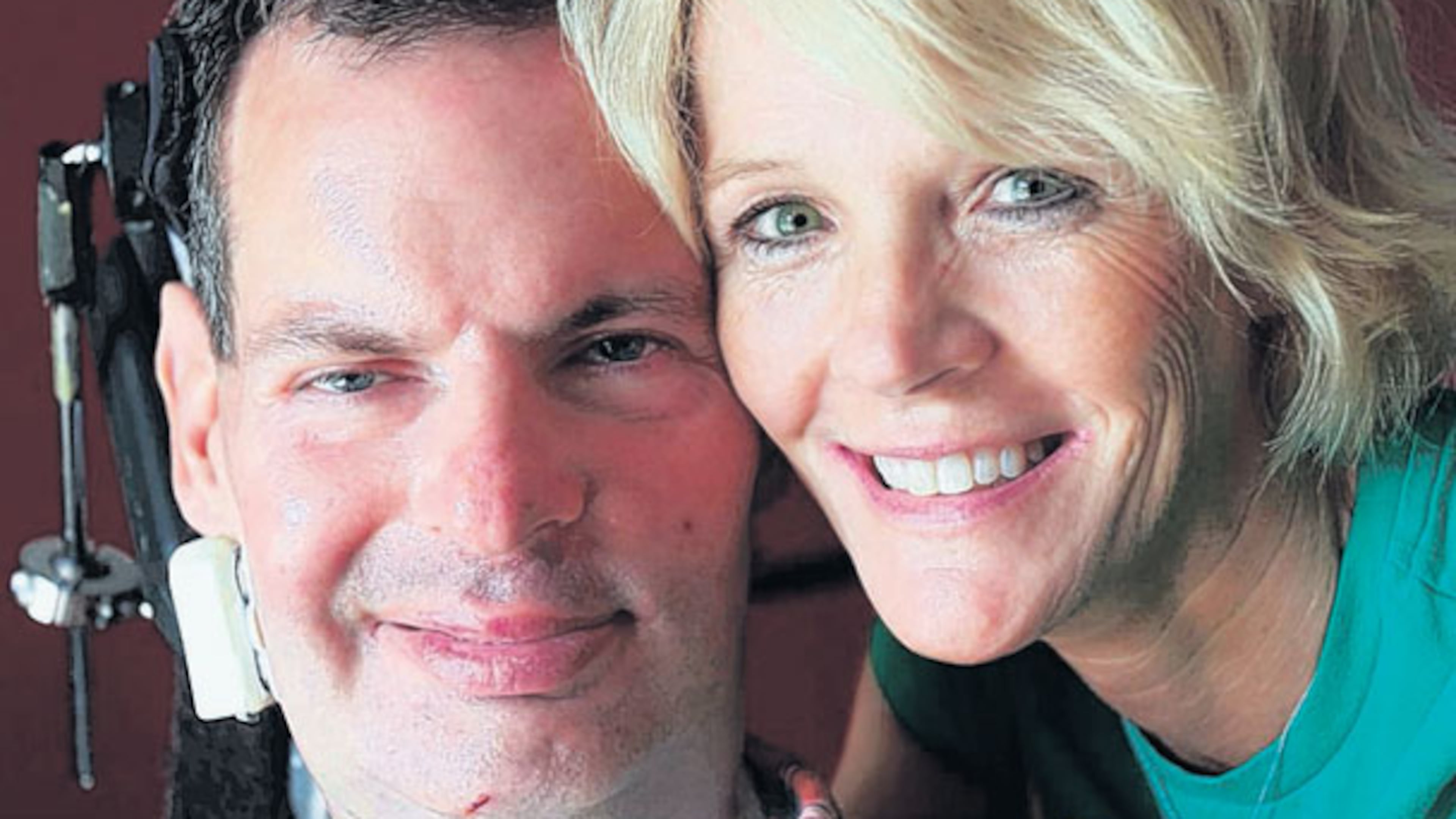 David Jayne, 50 and his wife, Carey, 52, met through Facebook and married this year. She said it was awkward when they first met, “But he’s so easy to open up to; there was a real connection. At first, I know his parents didn’t trust me. But this is real.”