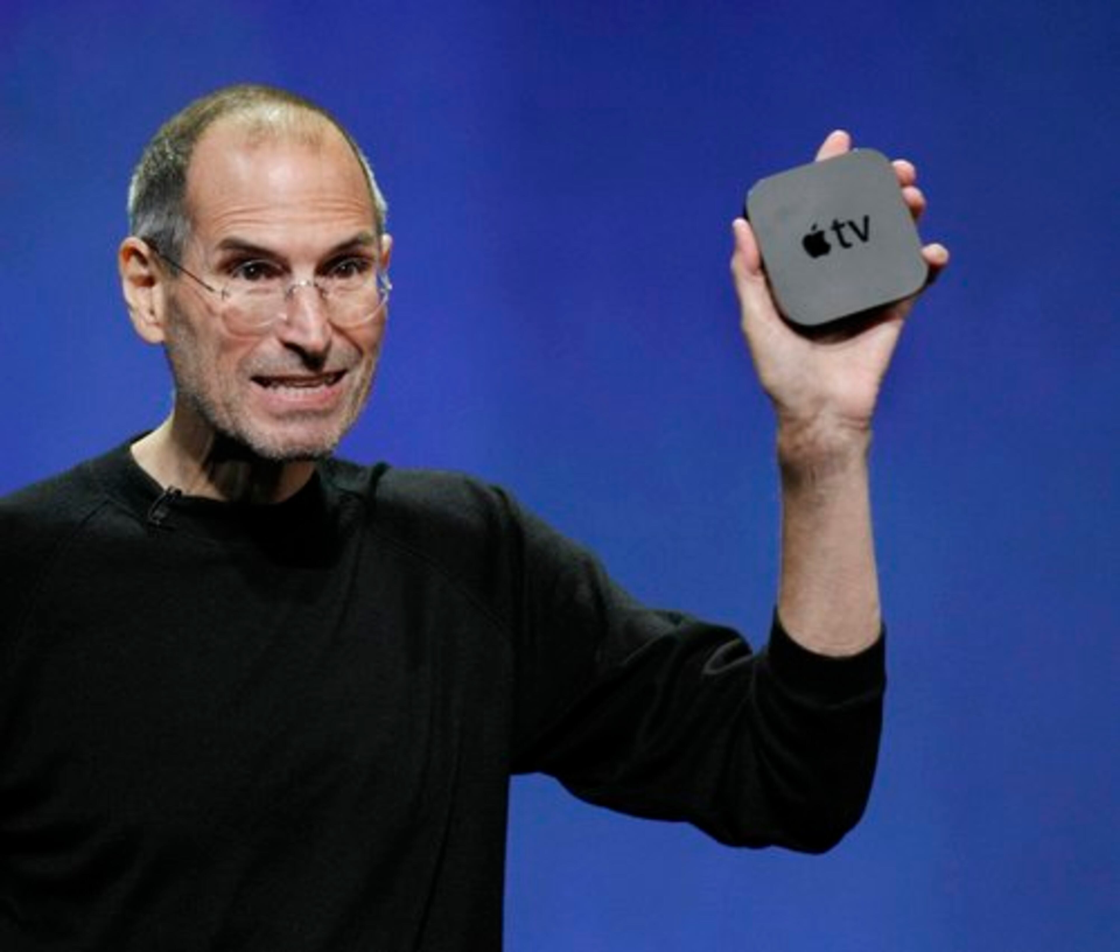Jobs unveils the new AppleTV, an interactive digital television streaming box for $99.