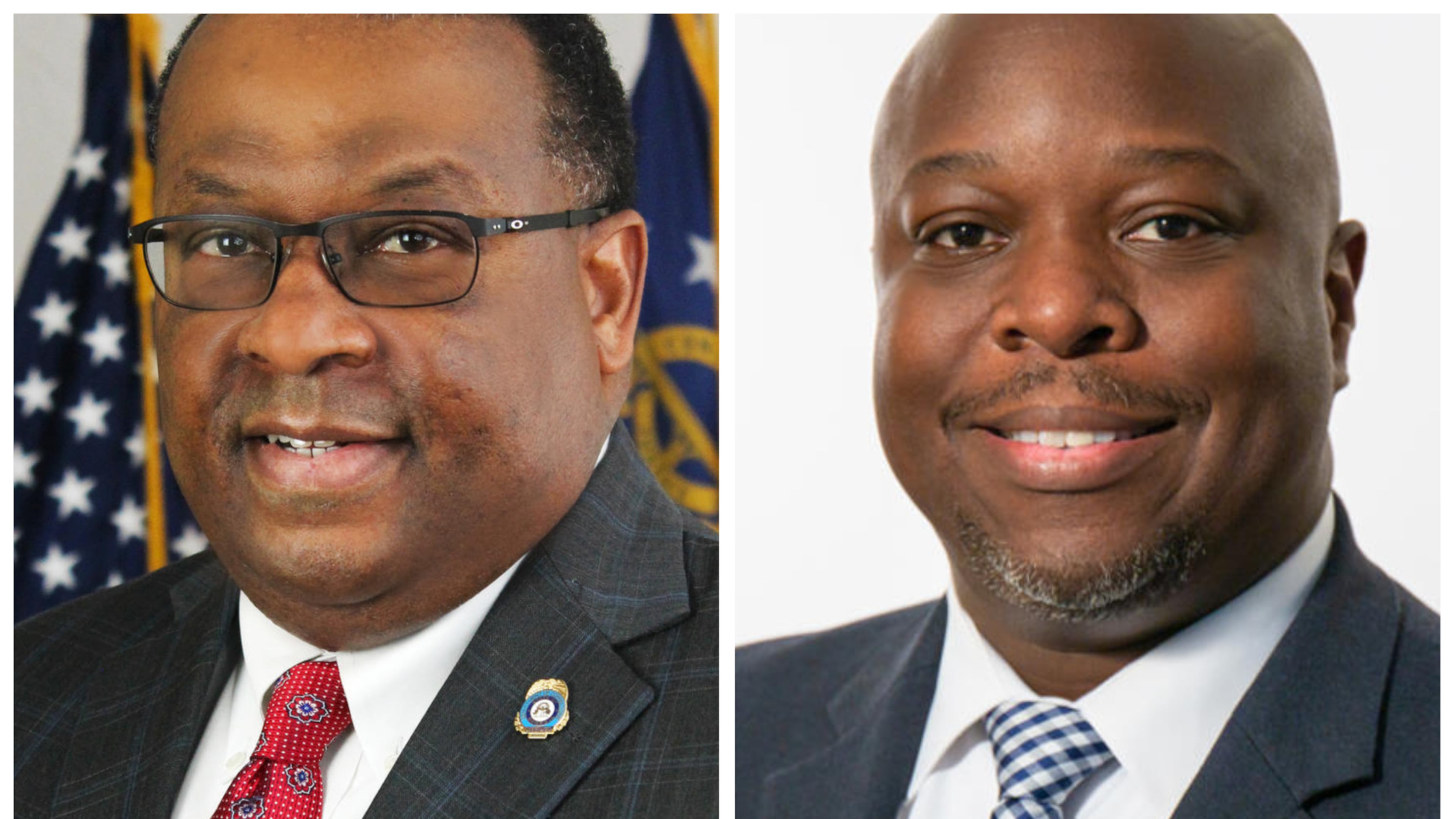 Gov. Brian Kemp announced Thursday that Department of Corrections Commissioner Timothy Ward, left, was leaving his position to serve on the state's parole board. Department of Juvenile Justice Commissioner Tyrone Oliver has been appointed to replace him. Courtesy photos.