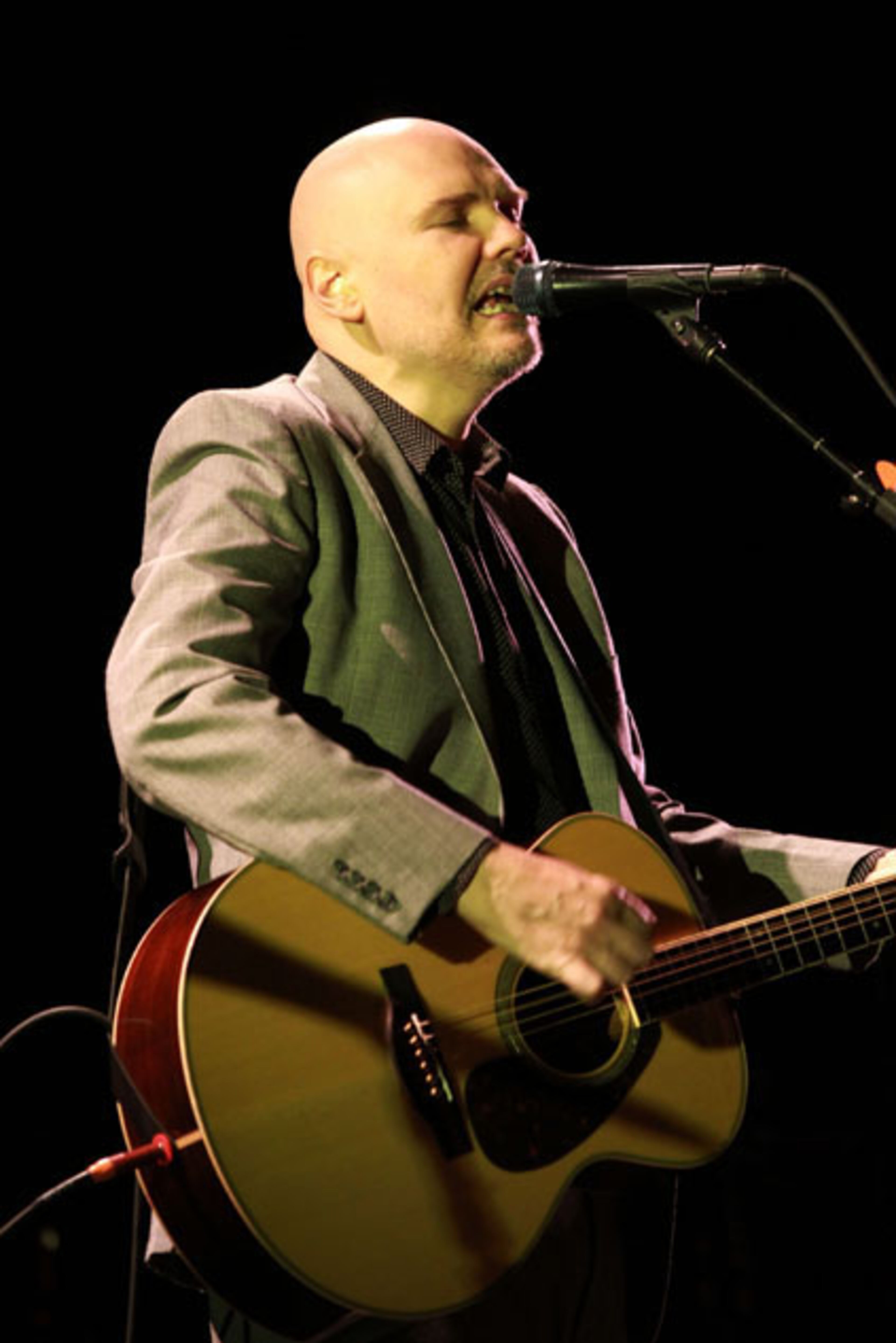 Billy Corgan and his Smashing Pumpkins played to a packed Cobb Energy Centre crowd Tuesday night, April 26, 2016; Liz Phair opened the show. Though the stage was set up for his touring band, which includes original Pumpkins drummer Jimmy Chamberlin, Corgan opened the show playing solo and acoustic for the first 3 songs, which is the time allotted for photographers. Robb Cohen Photography & Video /www.RobbsPhotos.com