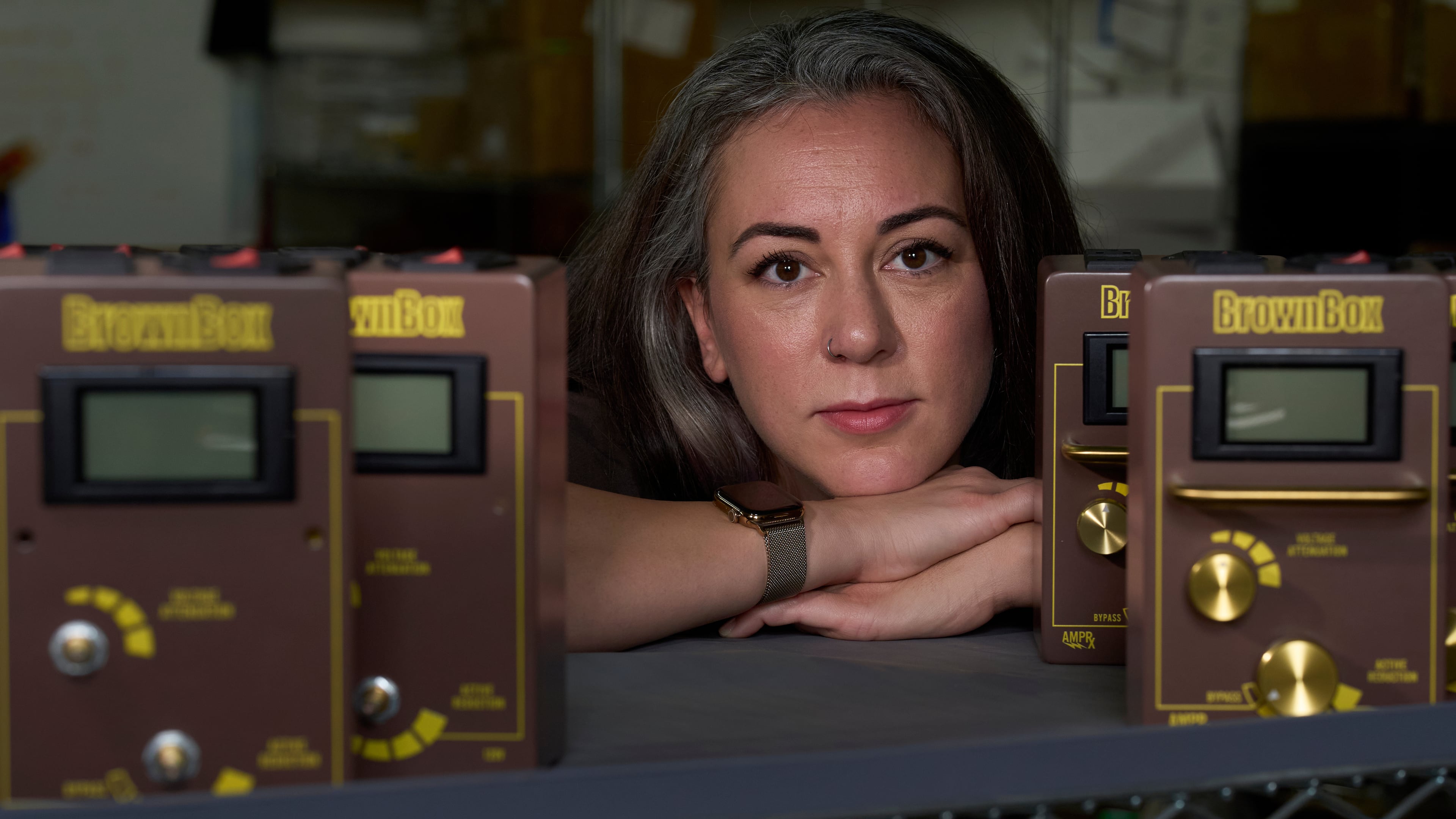 Cassandra Sotos, co-owner and CEO of AmpRx, poses for a portrait at the company's warehouse Saturday, Sept. 12, 2026, in Mt. Juliet, Tenn. (AP Photo/George Walker IV)