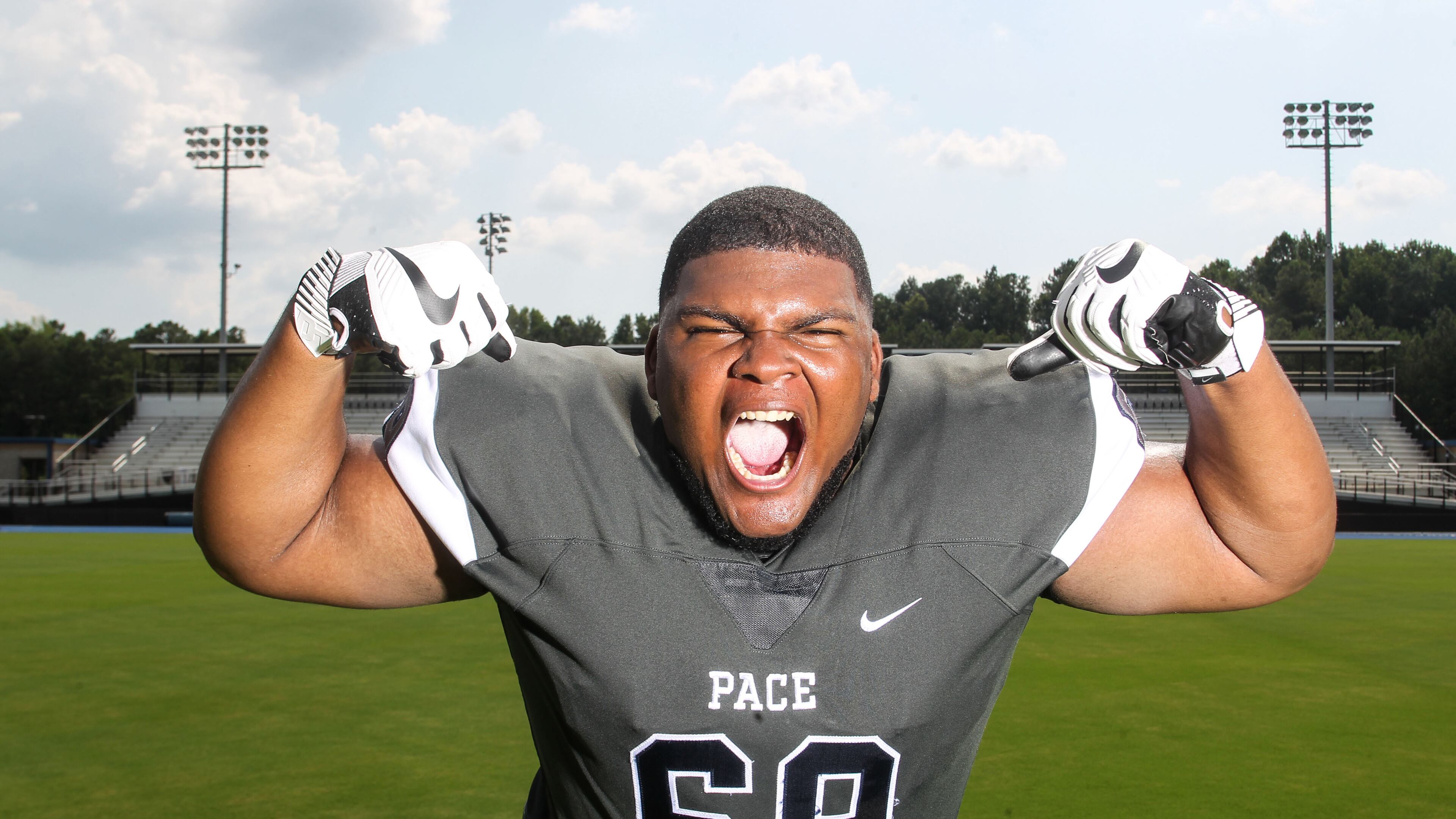 Jamaree Salyer, offensive lineman, Pace Academy. Salyer is the consensus No. 1 guard prospect in the country and the No. 7 player overall.