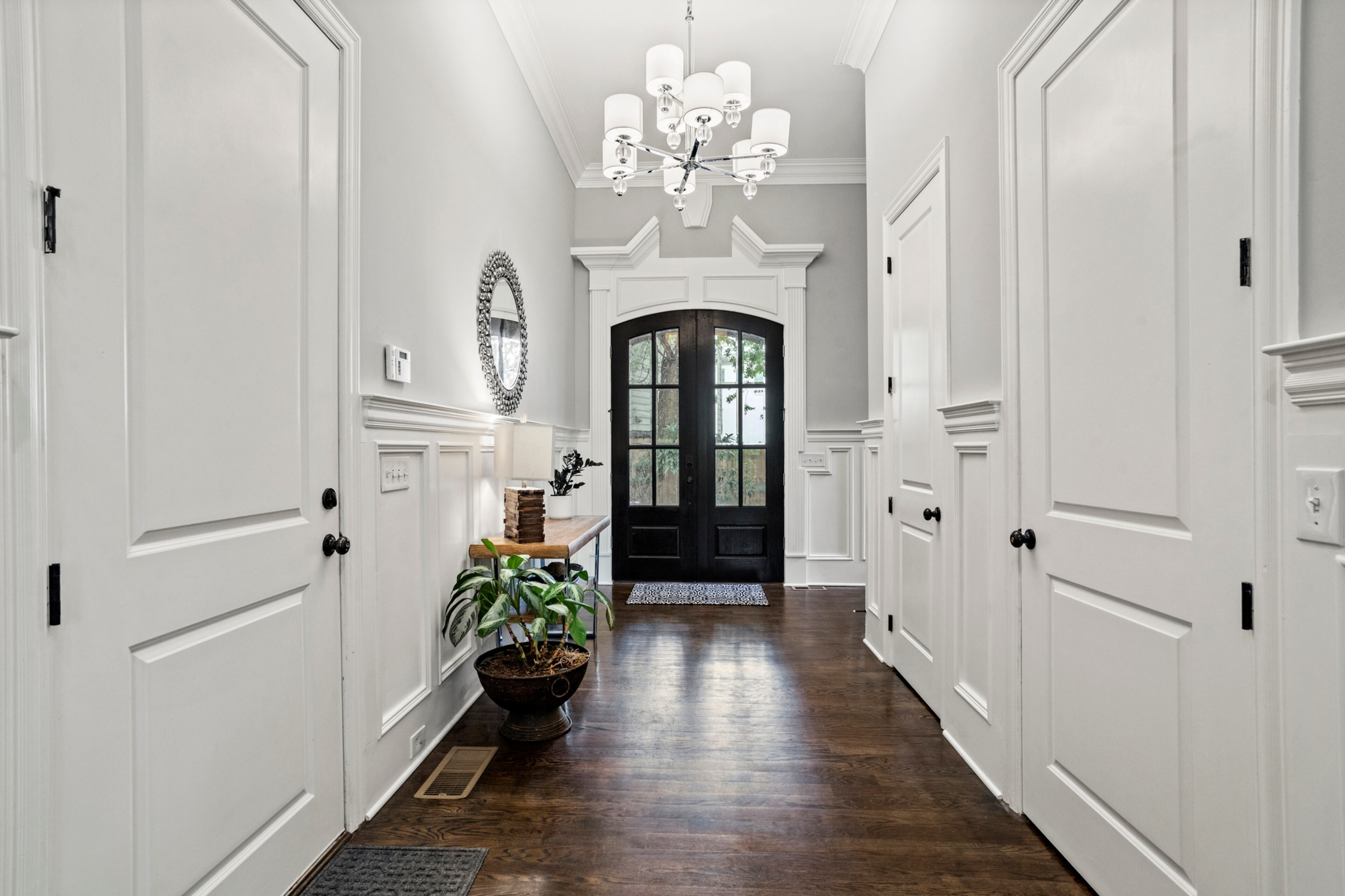 Stunning foyer entry with beautiful trim. Text by Justin Longenbach