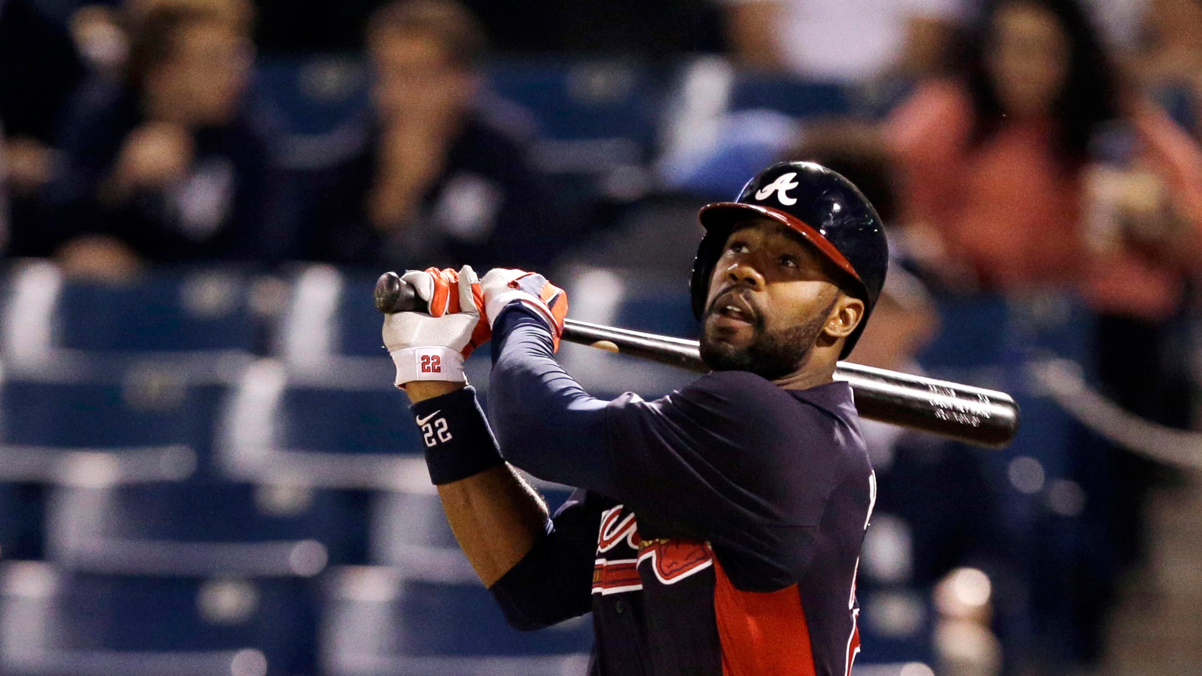 Braves rightfielder Jason Heyward hit .269 with an .814 OPS and career-highs of 27 homers, 82 RBIs and 21 stolen bases last season.