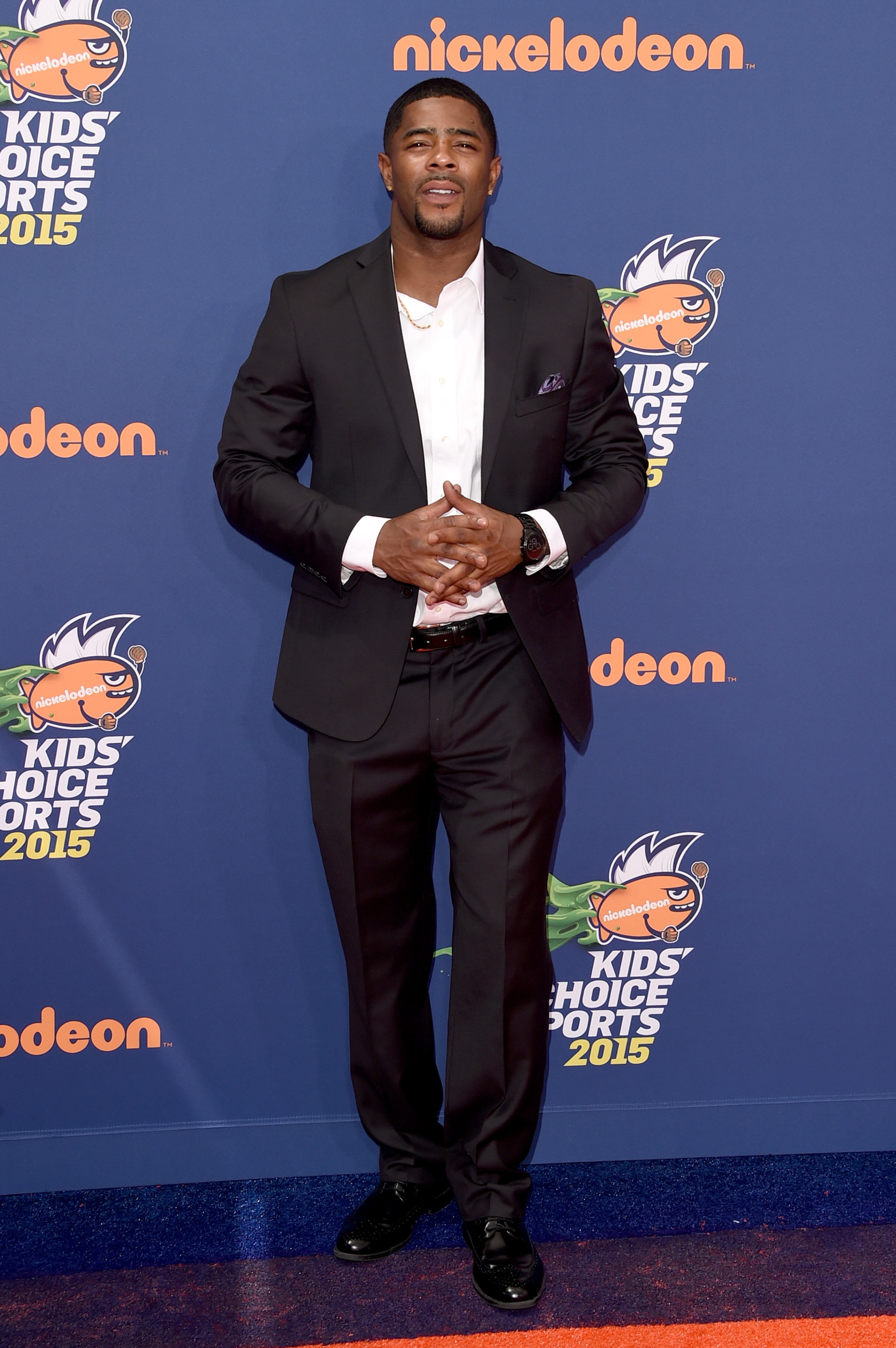 WESTWOOD, CA - JULY 16: Football player Malcolm Butler attends the Nickelodeon Kids' Choice Sports Awards 2015 at UCLA's Pauley Pavilion on July 16, 2015 in Westwood, California. (Photo by Jason Merritt/Getty Images)