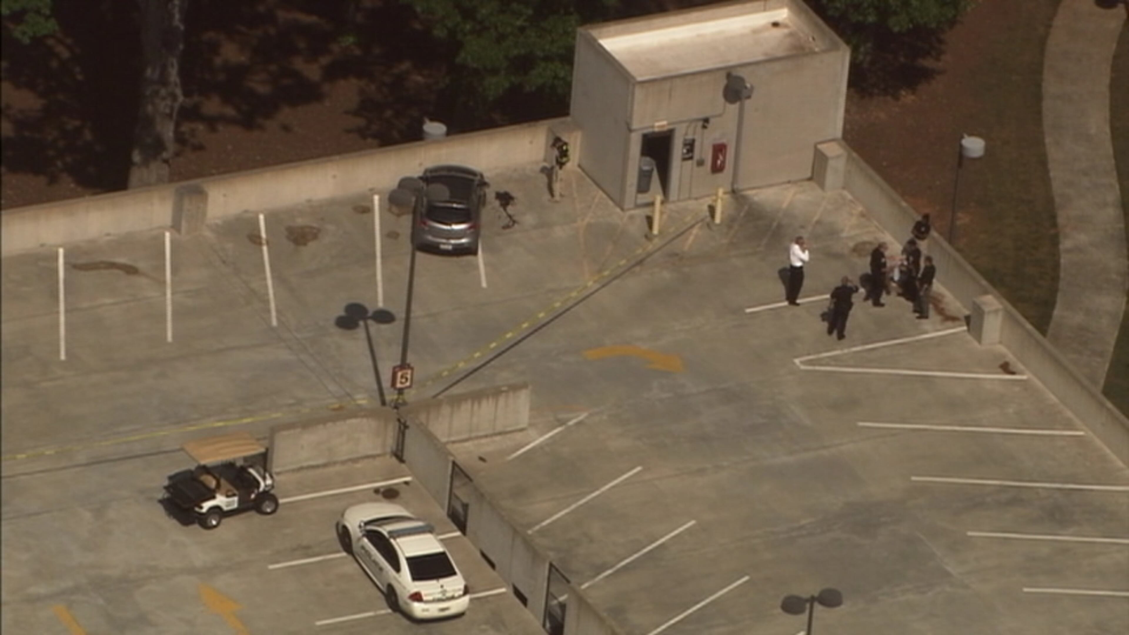 One person was shot in the parking deck of Georgia Gwinnett College, the school said.