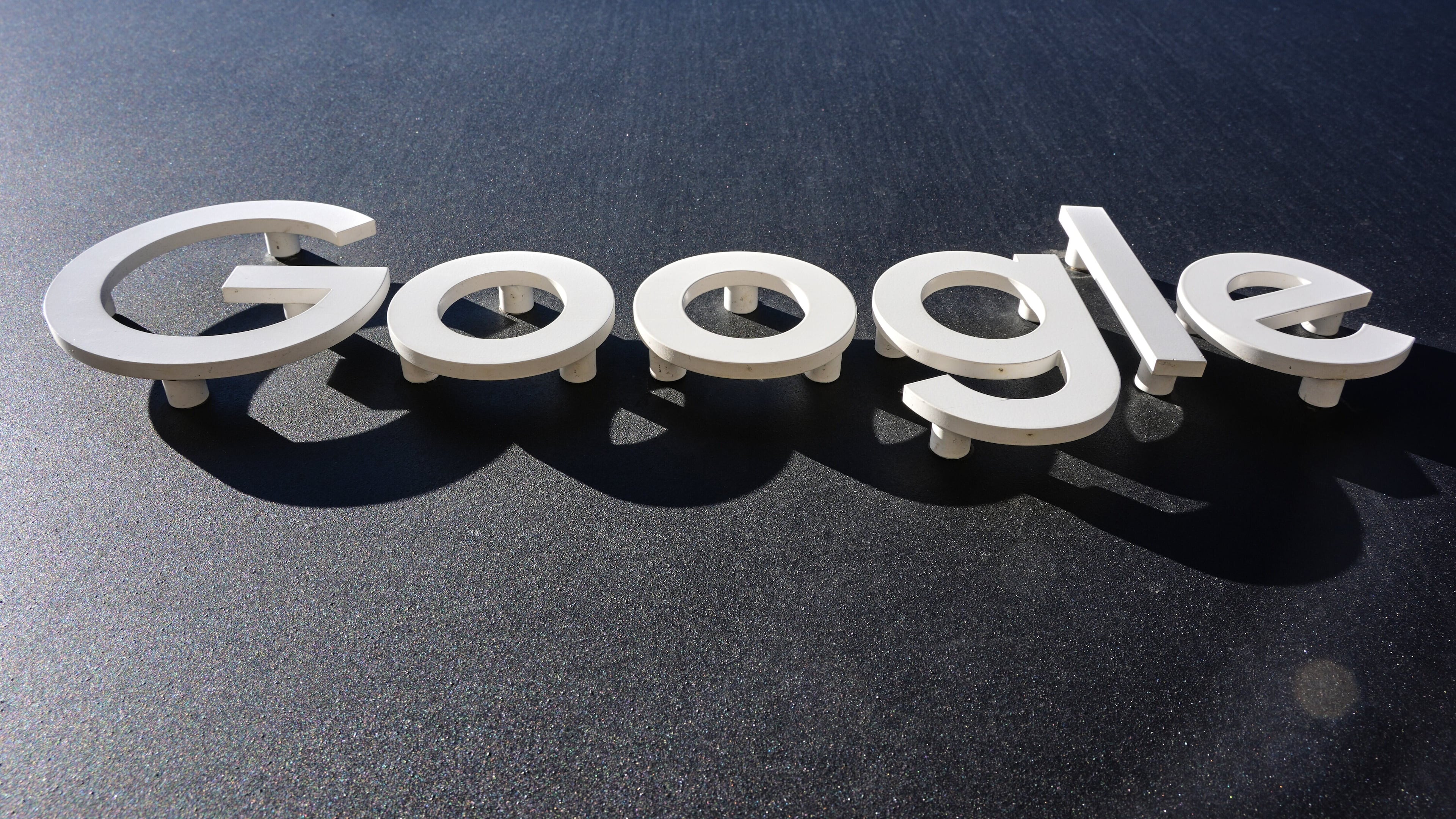 FILE - The Google logo is seen on a building in New York, Oct. 27, 2025. (AP Photo/Gene J. Puskar, File)