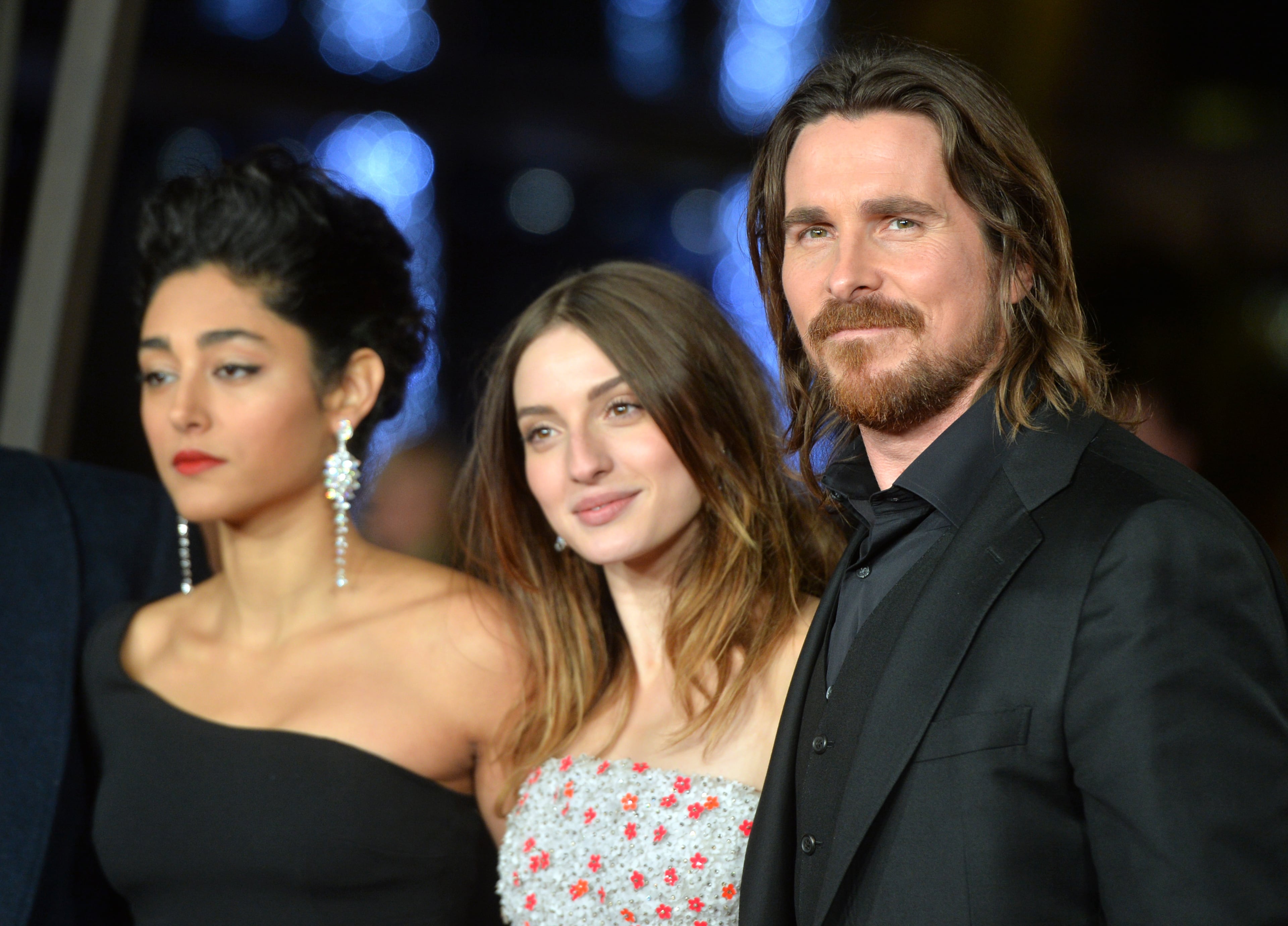 LONDON, ENGLAND - DECEMBER 03: Christian Bale and Maria Valverde attend the World Premiere of "Exodus Gods and Kings" at Odeon Leicester Square on December 3, 2014 in London, England. (Photo by Anthony Harvey/Getty Images)