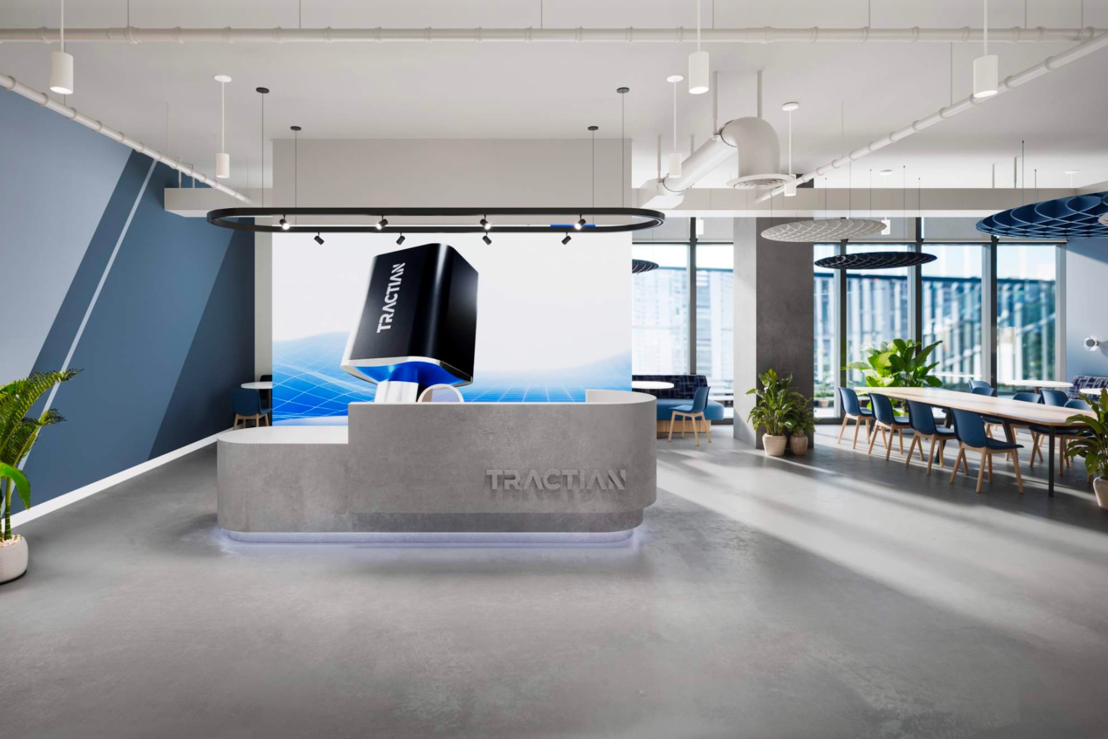 Artificial intelligence startup Tractian released a rendering of its future headquarters within Coda at Tech Square in Midtown. (Courtesy of Tractian)