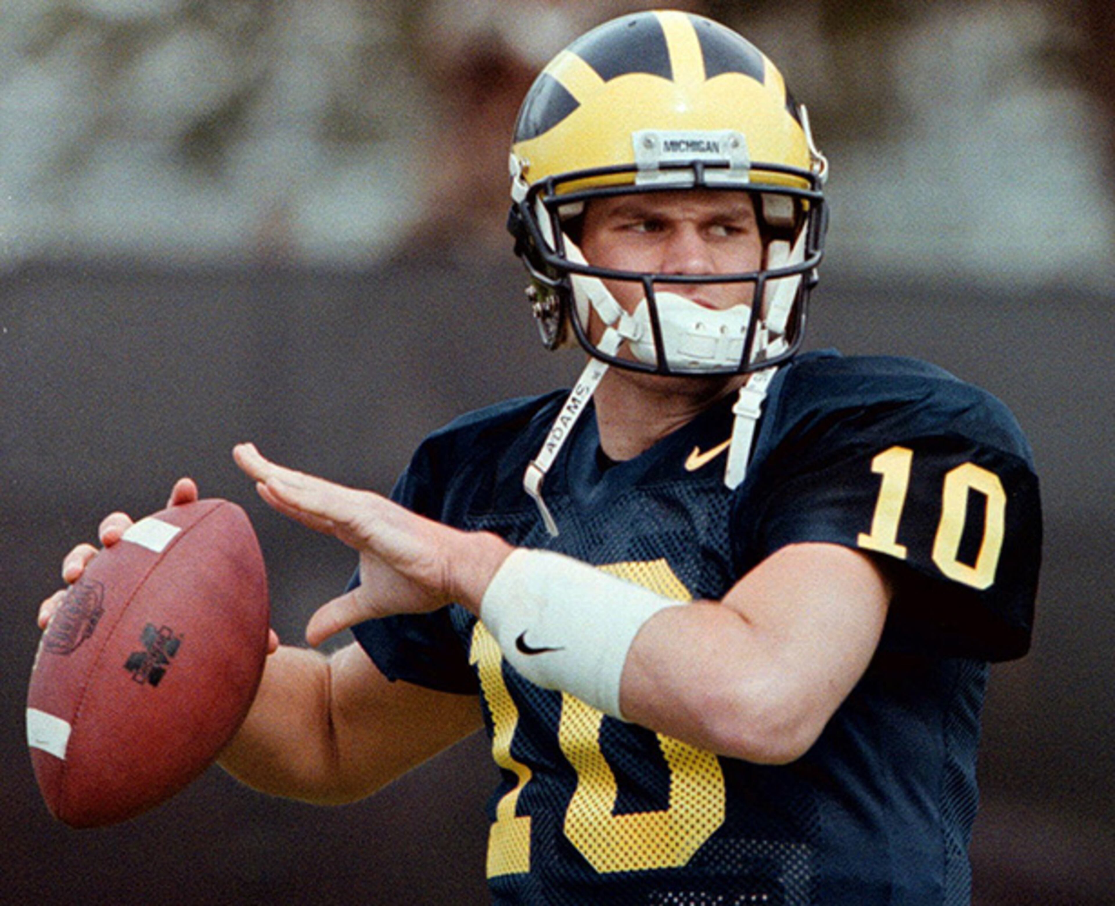 Michigan quarterback Tom Brady was drafted as a catcher in the 18th round of the 1995 draft by the Montreal Expos. Brady opted to attend Michigan instead and was drafted in the sixth round of the 2000 NFL Draft by the New England Patriots - where he has won three Super Bowls.