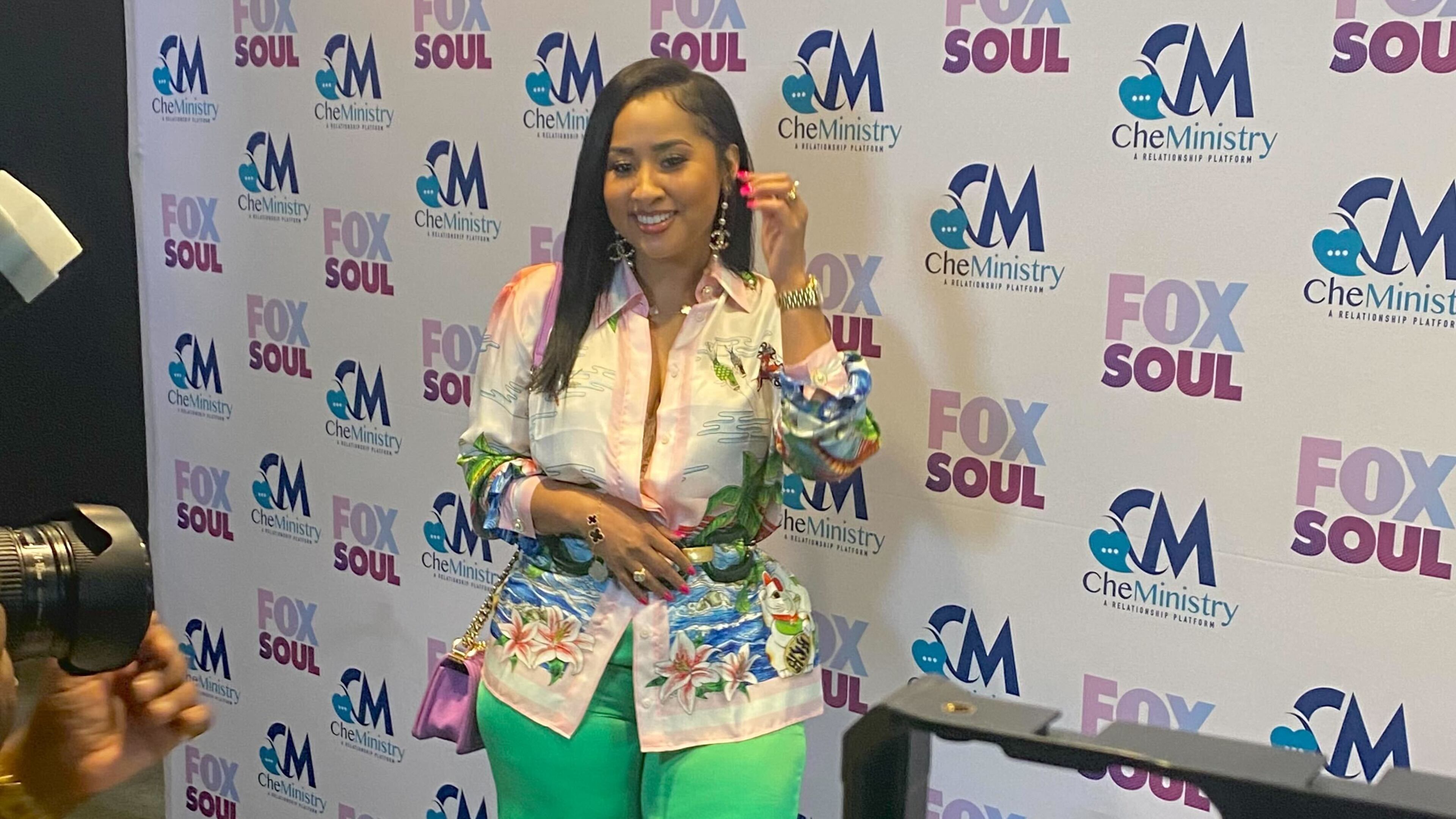 Tammy Rivera at Fox Soul show taping