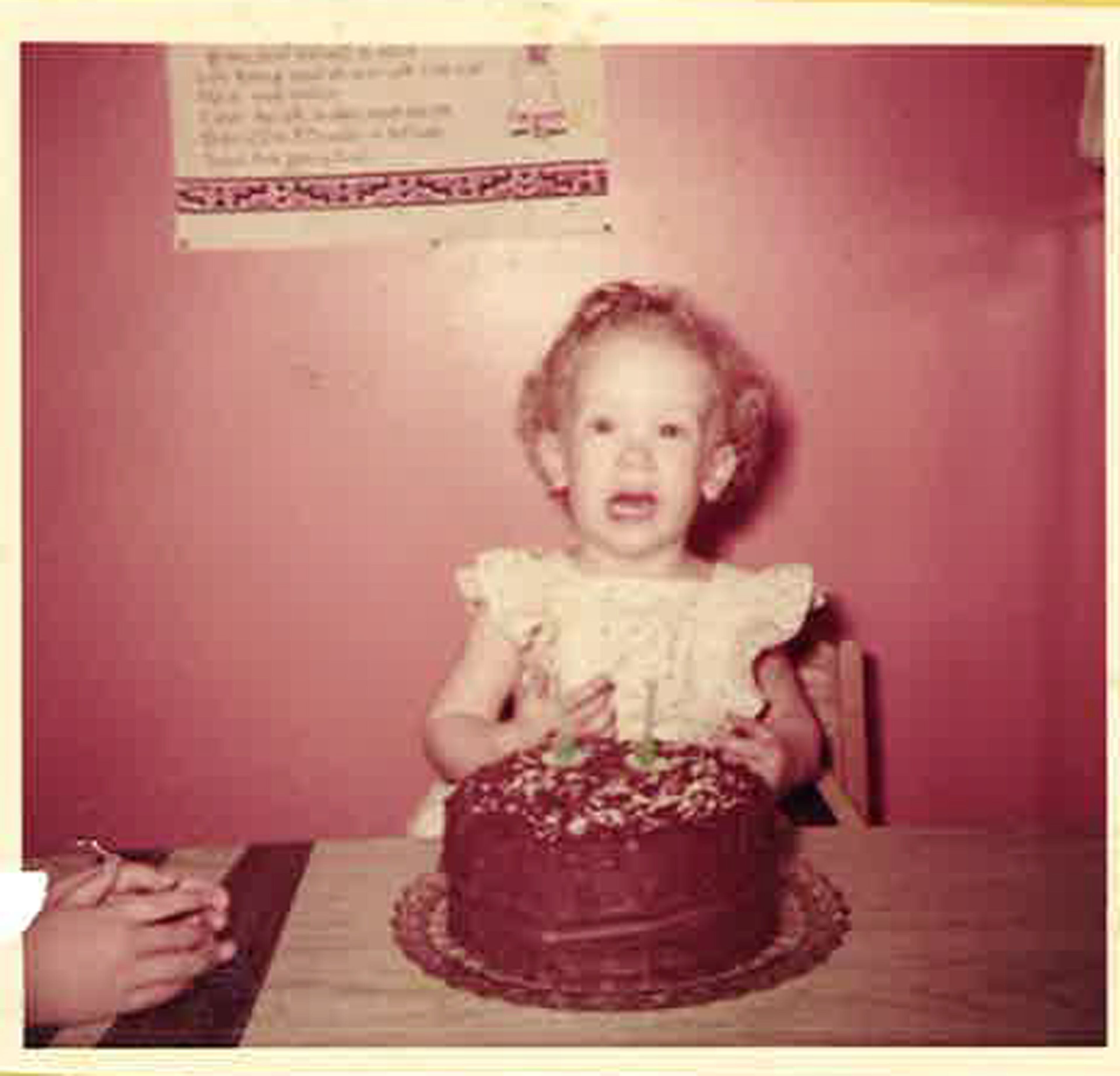 Thompson on her second birthday.