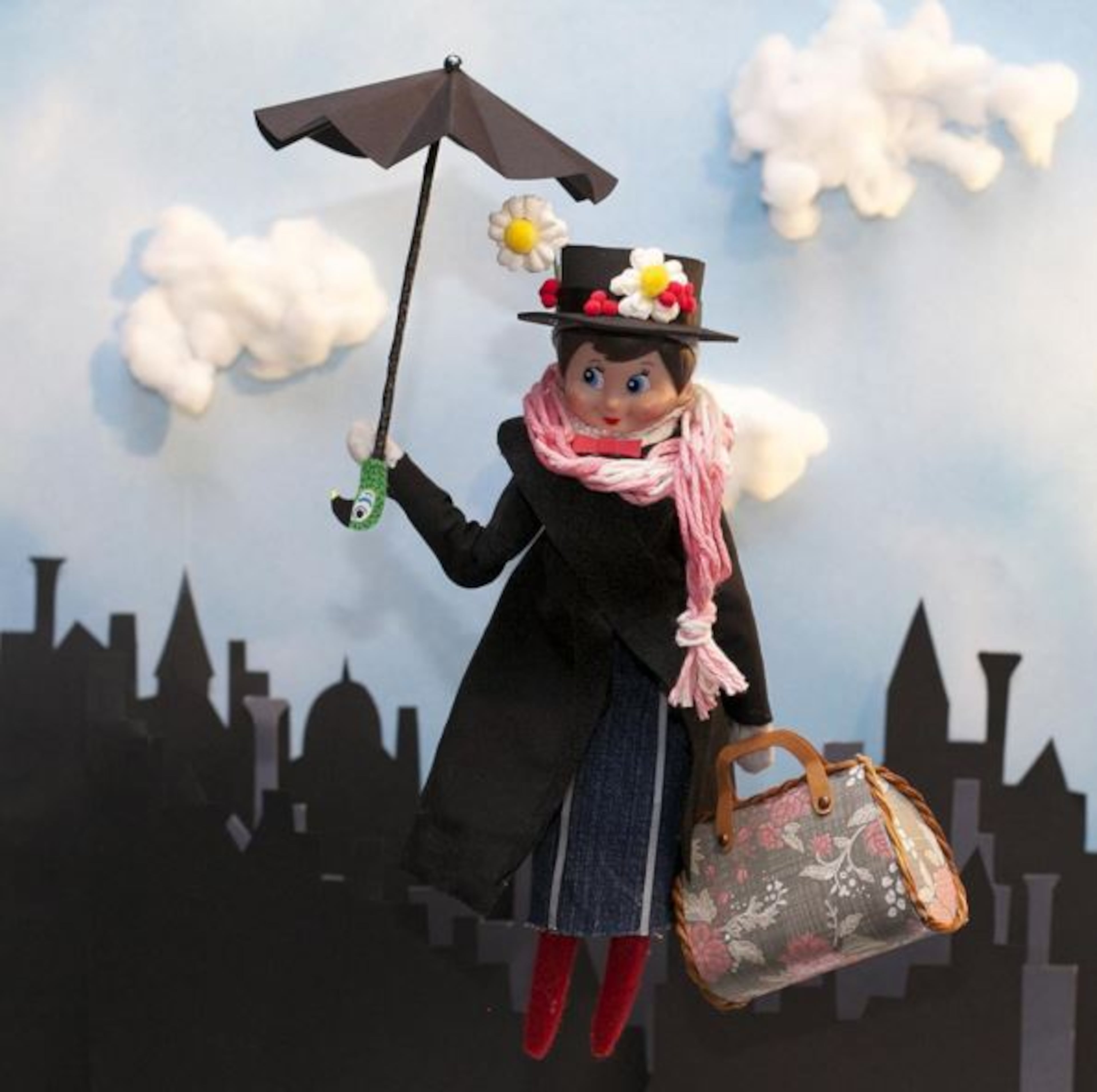 Day 9: "Mary Poppins" | There are no "Star Wars" elves in this year's series. "I figured there was so much going on with 'Star Wars' I didn't want to be predictable," Erickson said.