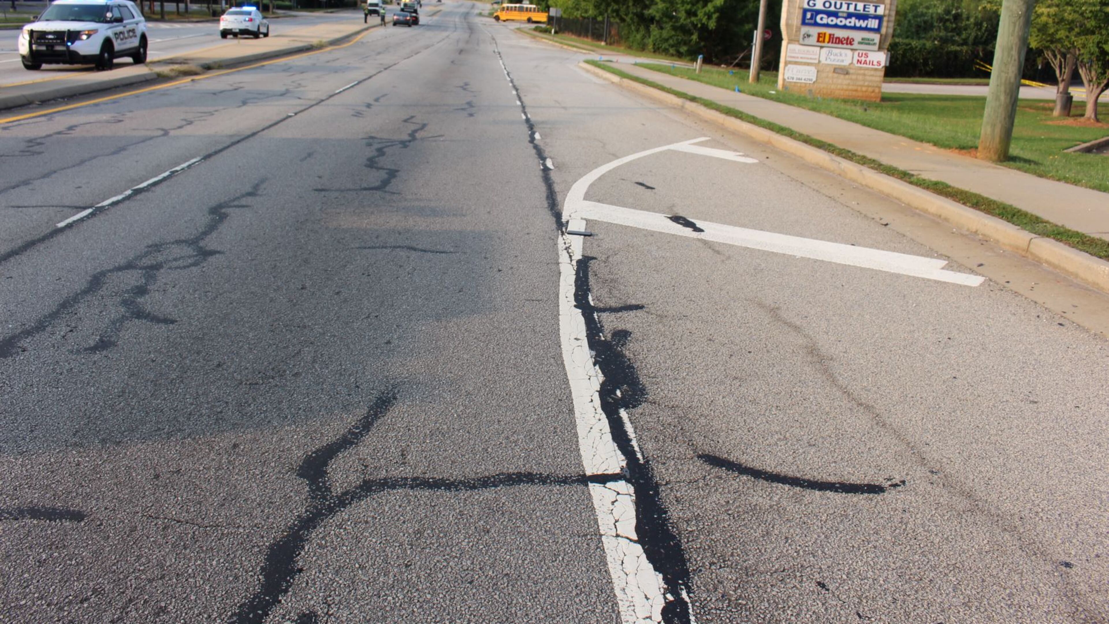 Gwinnett County police are looking for a white work van in connection with a fatal pedestrian hit-and-run on Centerville Highway and Bethany Church Road.