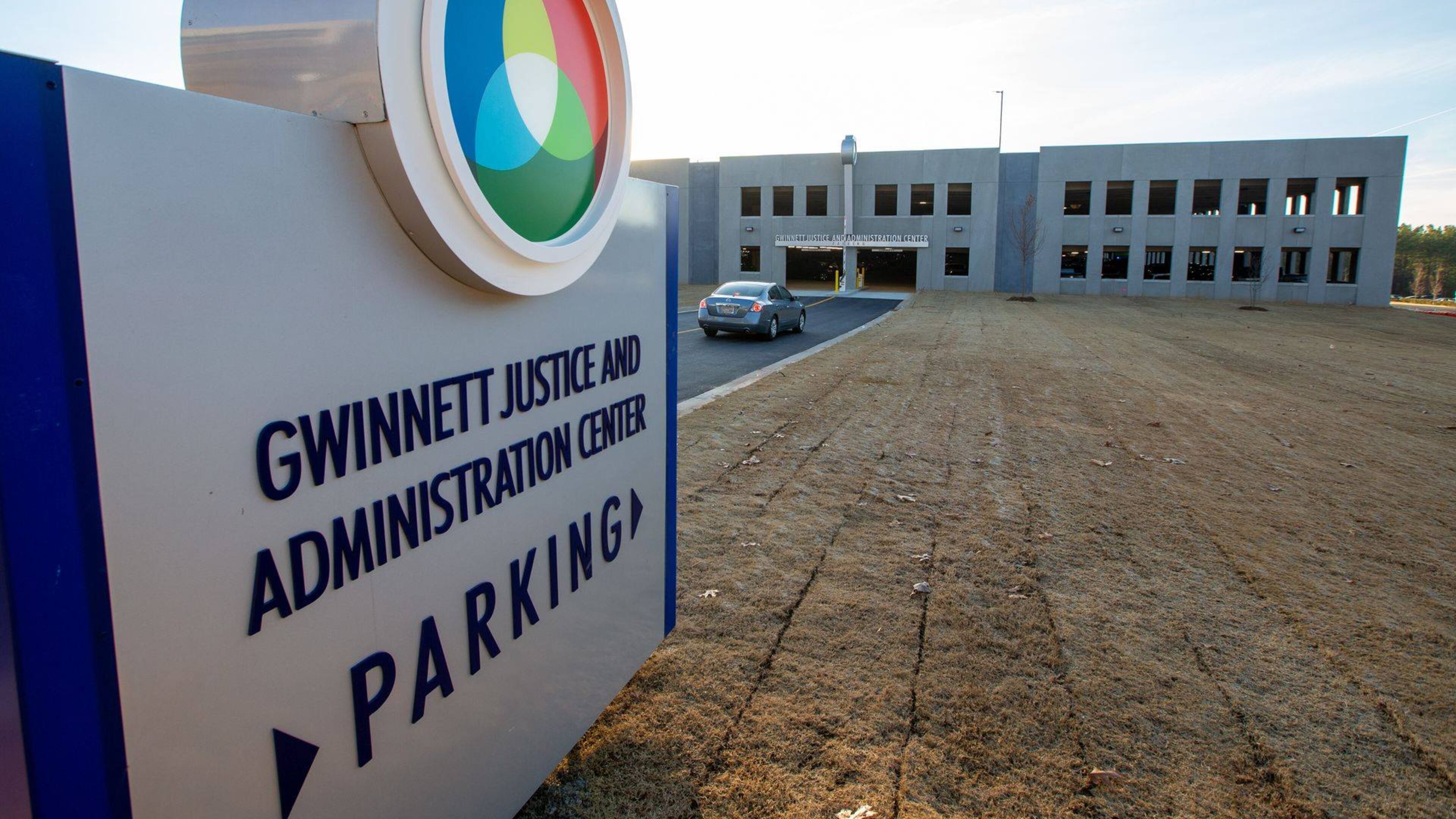 The entrance to Phase II of the new parking deck at the Gwinnett County Justice and Administration Center. VIA GWINNETT COUNTY