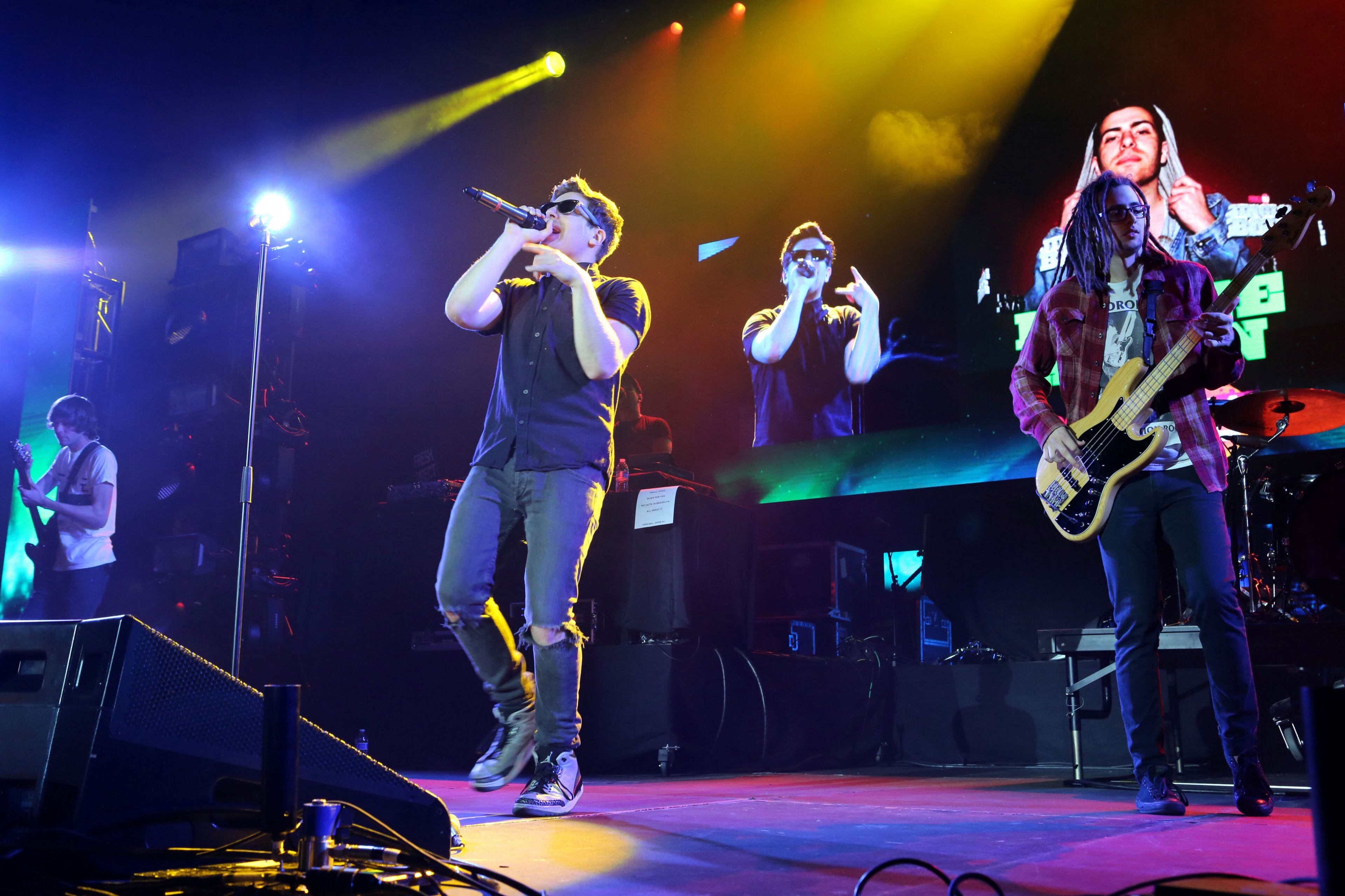 Hoodie Allen performs at the concert. Power 96.1 threw its annual Jingle Ball party at the Gwinnett Arena on Friday, December 19, 2014. The concert lineup ran the musical gamut with T.I. (pictured), Calvin Harris, Fall Out Boy, Jessie J, Jeremih and Hoodie Allen. Robb D. Cohen/RobbsPhotos.com