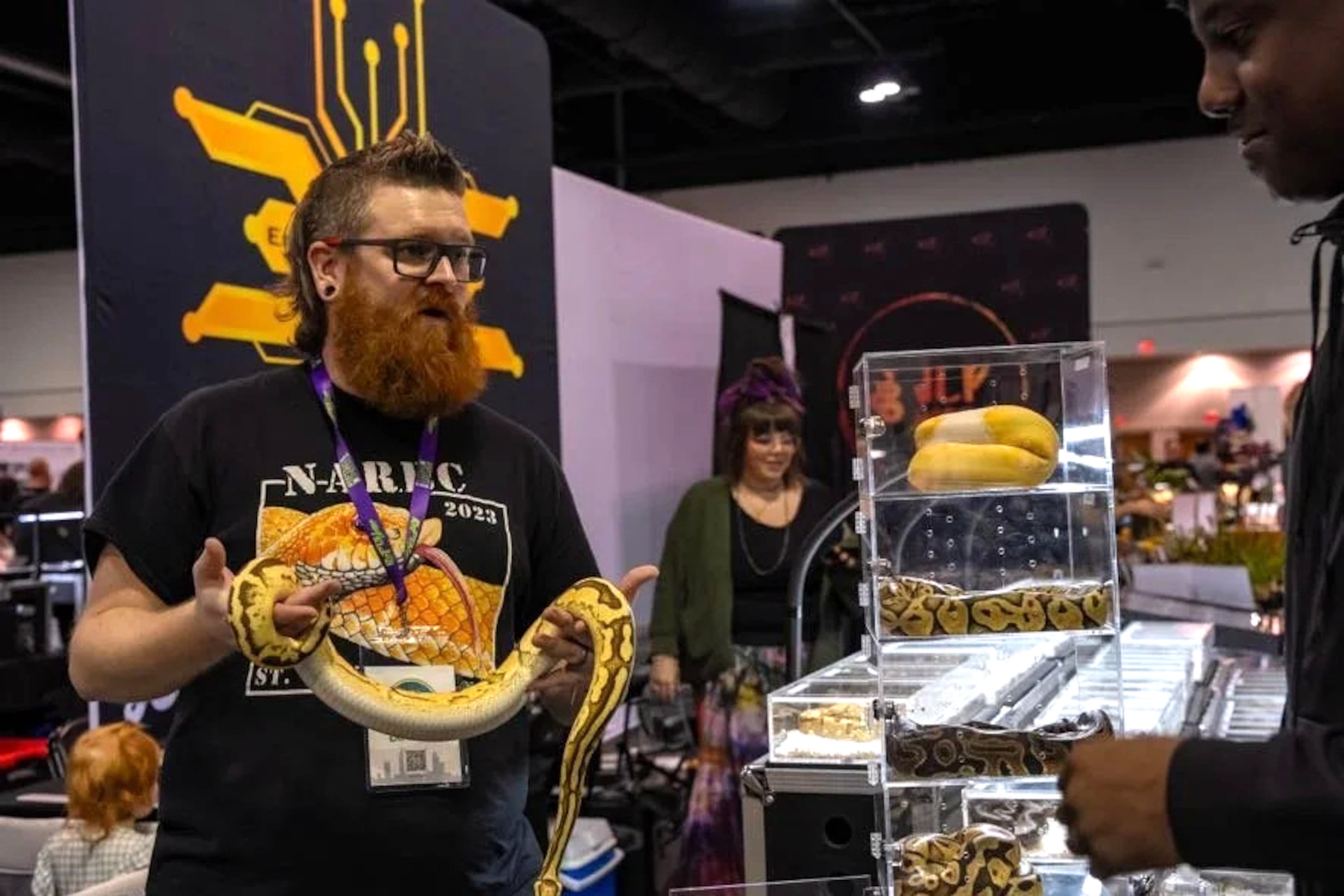 You’ll see and be able to buy a wide variety of reptiles and other exotic pets at the Southeast Reptile Expo at the Gas South Convention Center on Saturday, Aug. 1-Sunday, Aug. 2. (Photo courtesy of the Southeast Reptile Expo)