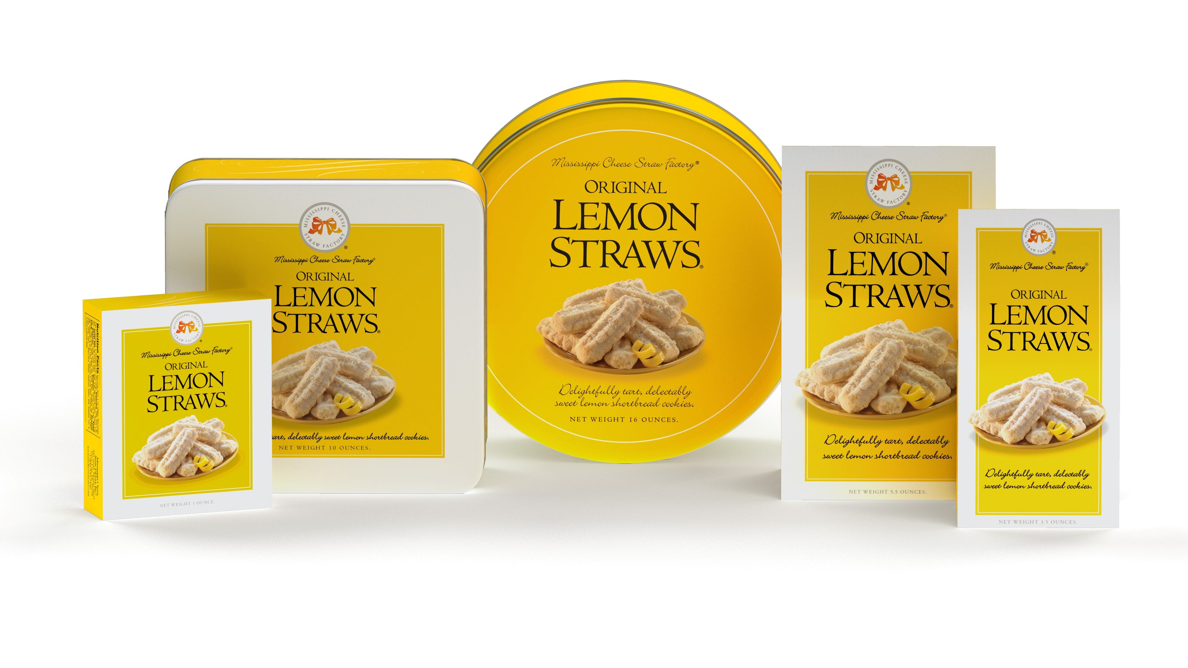Lemon cookie straws. Courtesy of Mississippi Cheese Straw Factory