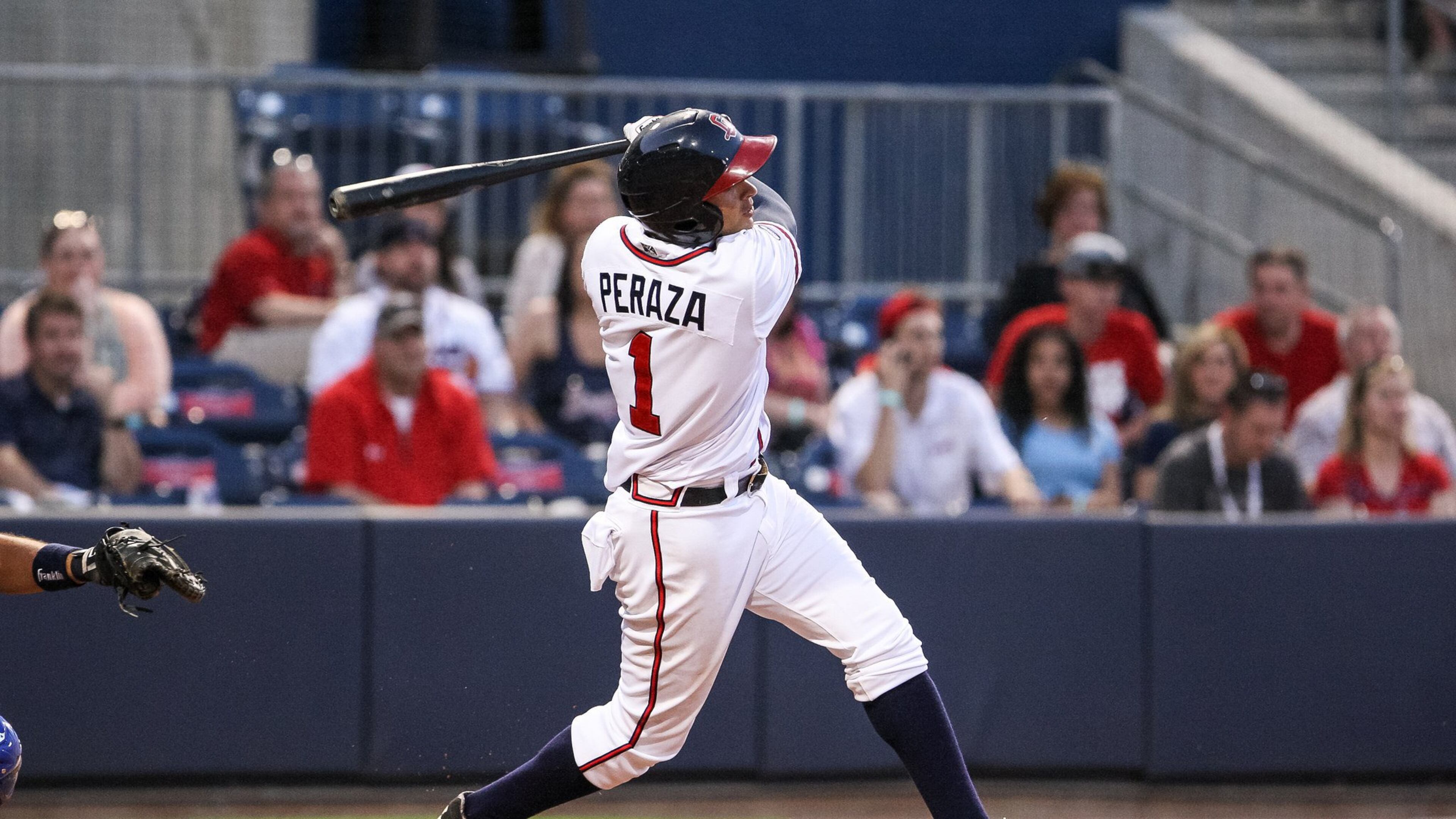 Gwinnett Braves’ Jose Peraza (Special to the AJC by Karl L. Moore)
