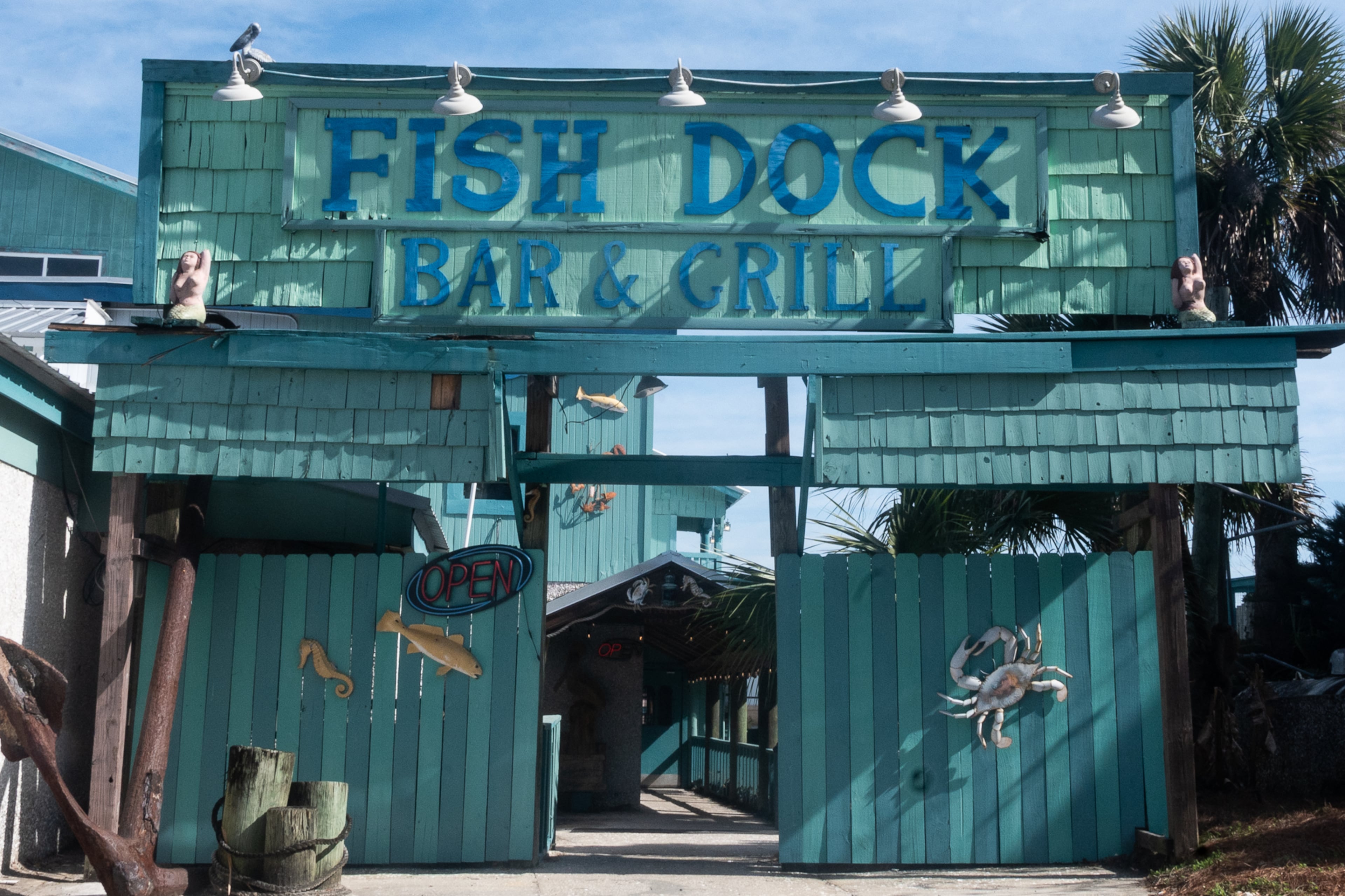 The Fish Dock Restaurant & Bar reopened in January after a four-month closure. (Bill Dawers for The Atlanta Journal-Constitution)