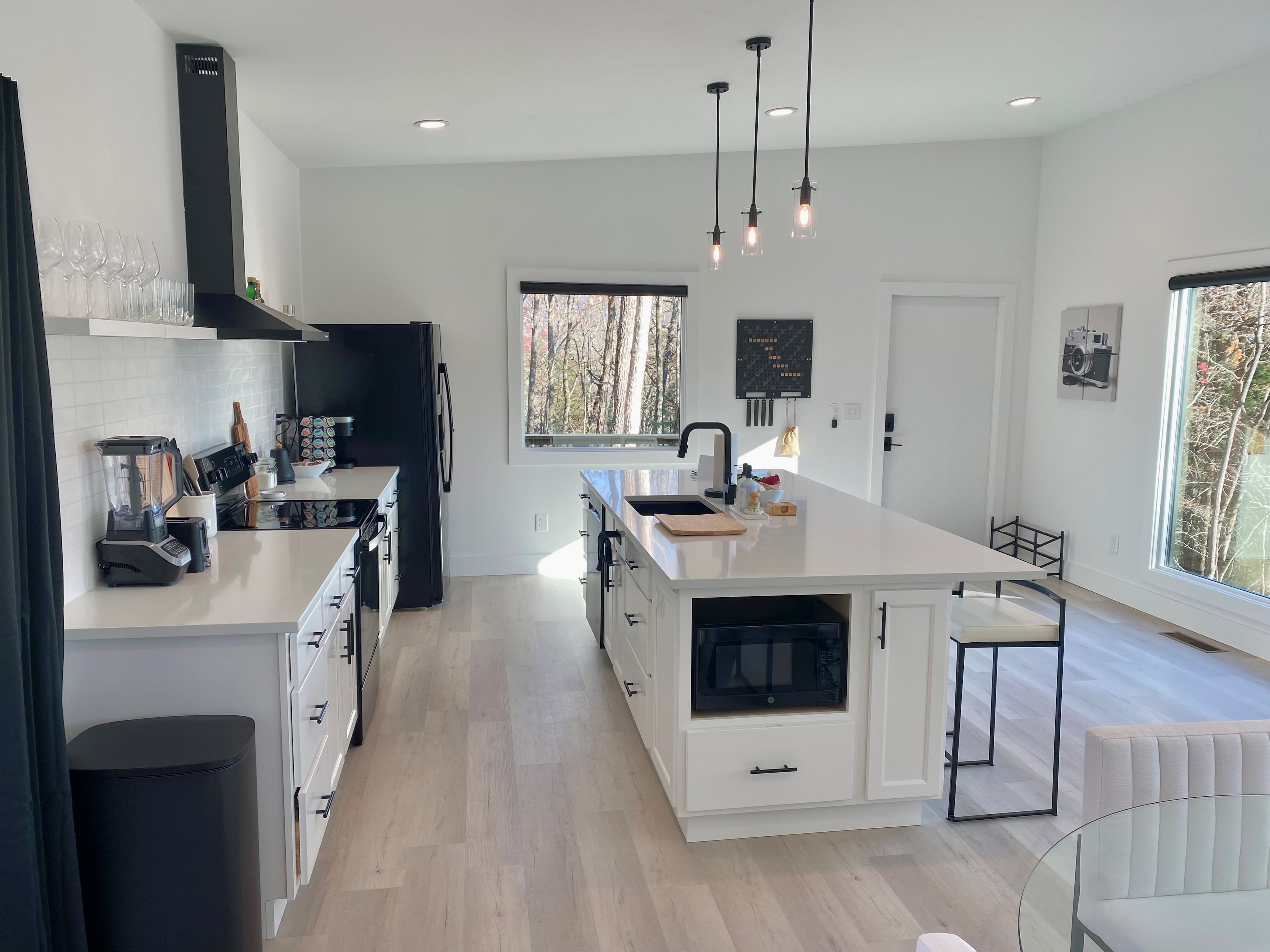 The Lens Lodge is a unique Airbnb listing in the North Georgia town of Ellijay.