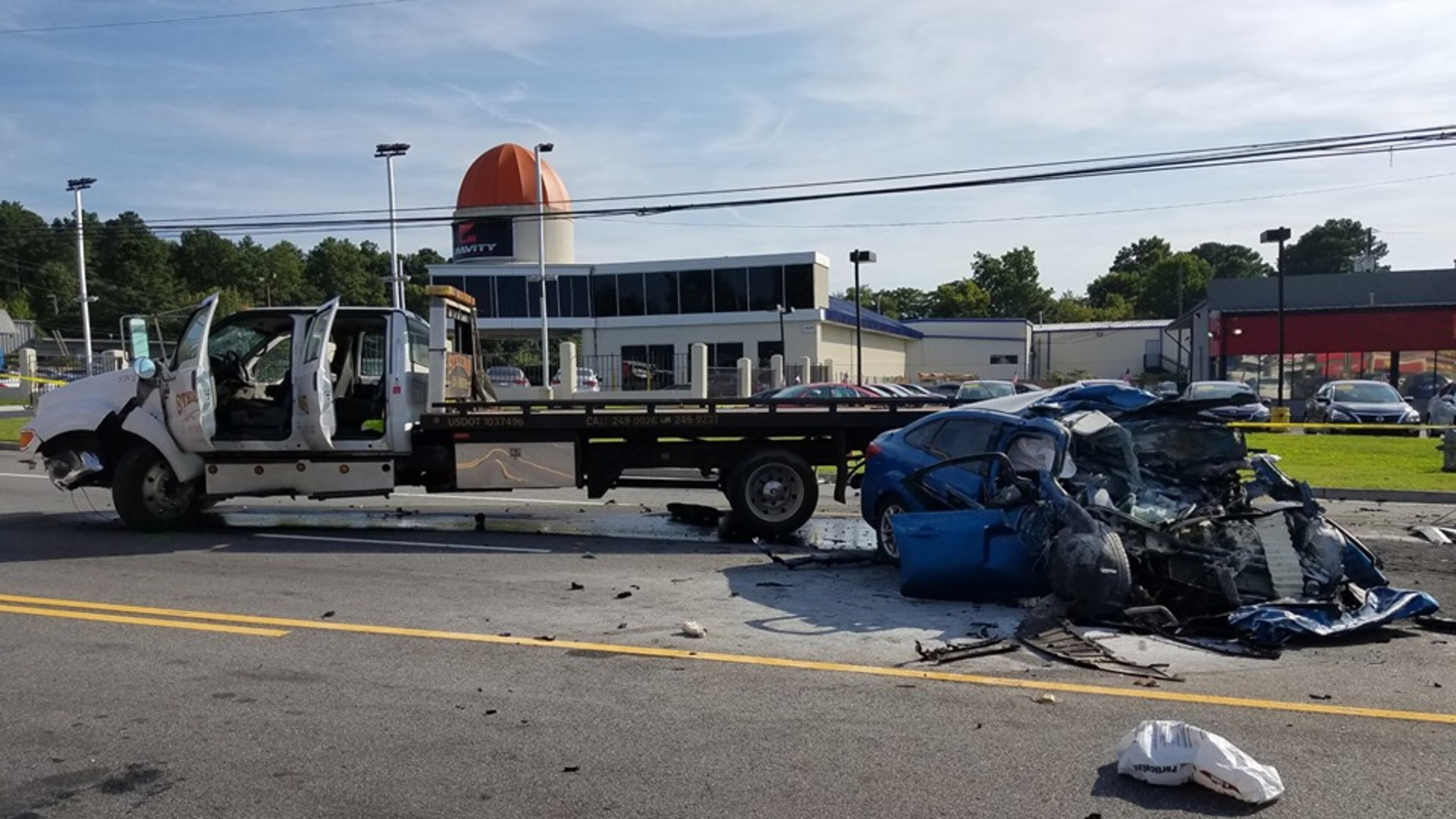 A 71-year-old Marietta man was killed Friday afternoon in a head-on collision on Cobb Parkway.