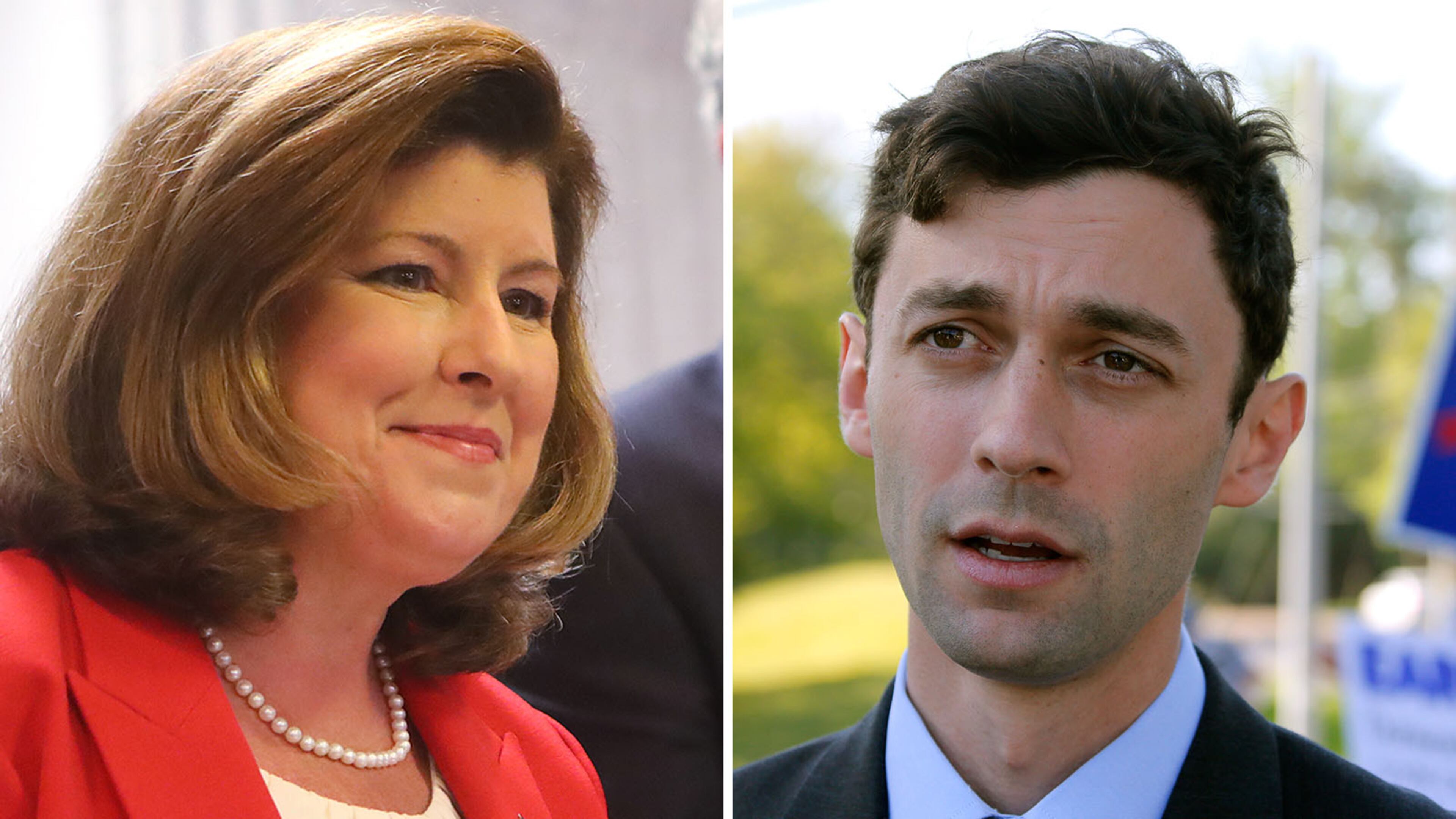 Karen Handel and Jon Ossoff.