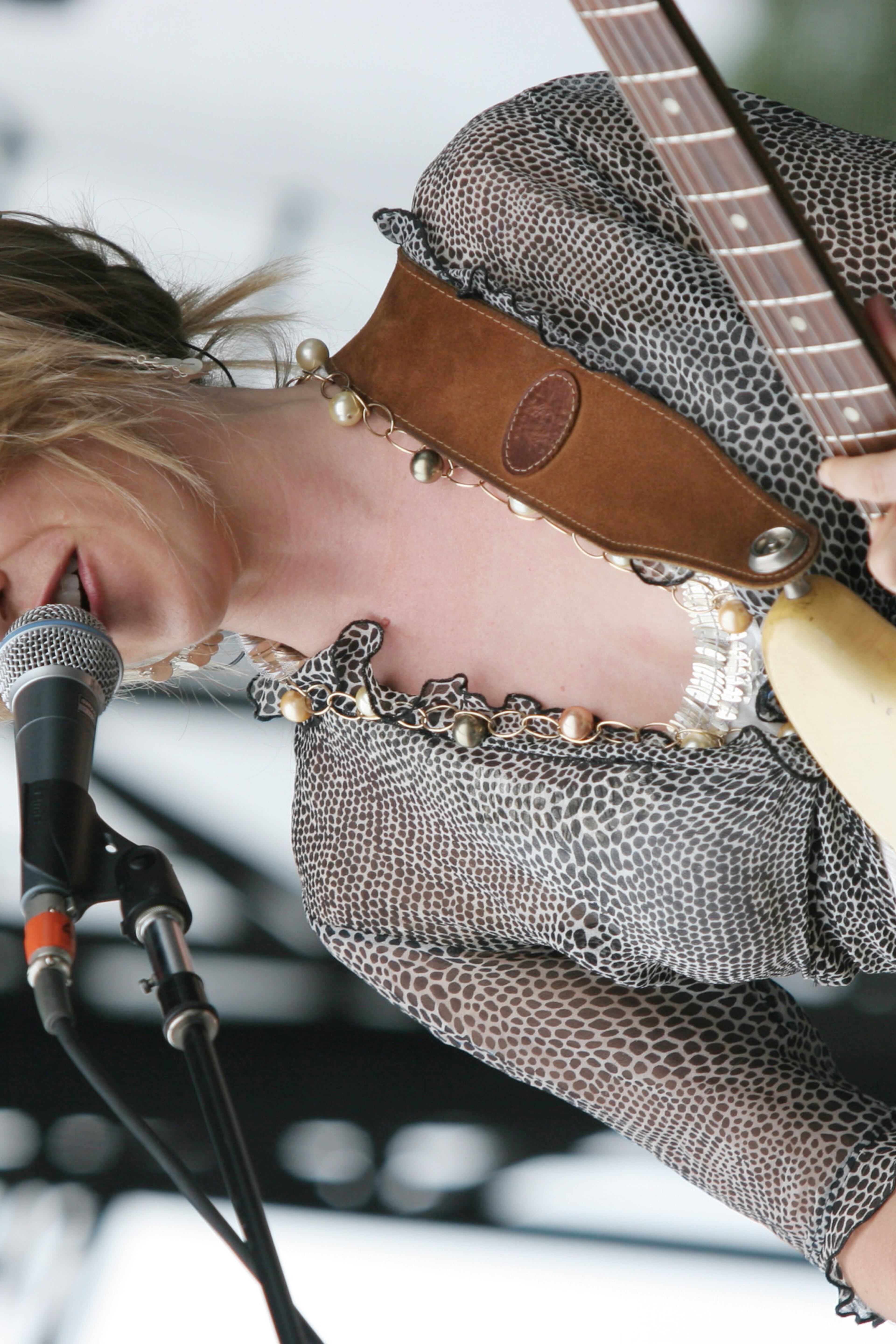 CHICAGO - JULY 23: Liz Phair performs during day one of Lollapalooza 2005 July 23, 2005 in Chicago, Illinois. (Photo by Matt Carmichael/Getty Images)