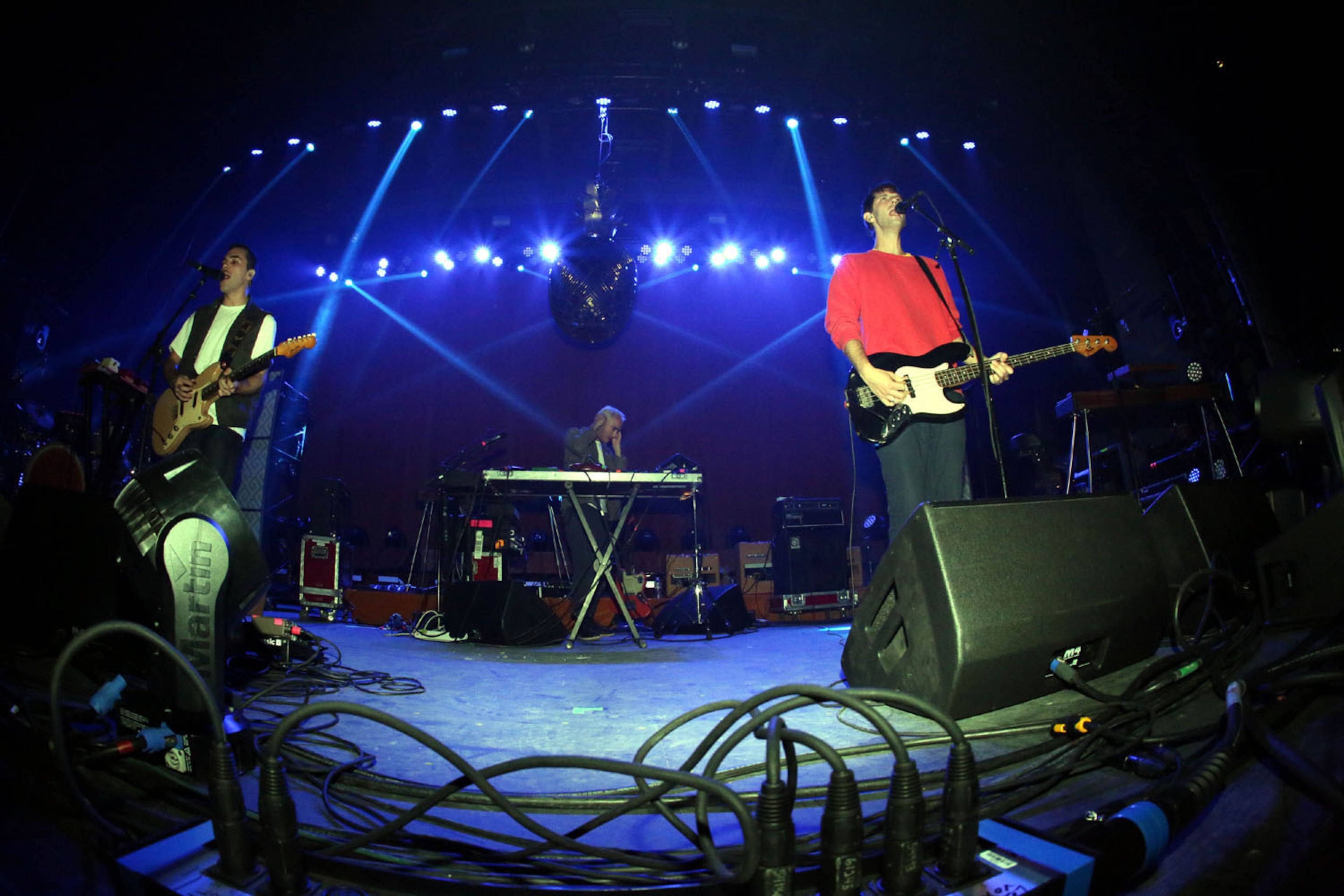 #24 of #34. PLEASE KEEP IN SEQUENTIAL ORDER FOR THE CONTINUITY OF THE GALLERY. -- Jagwar Ma opens up the show.The Coca Cola Roxy Theater held its grand opening celebration on Saturday, April 8, 2017, with British indie favorites Glass Animals and Australia's Jagwar Ma selling out the venue for Radio 105.7's fouth birthday party bash. Located in the nearly completed Battery entertainment district, next to SunTrust Park, new home of the Atlanta Braves, the gorgeous, nearly 4,000 capacity venue got positive grades from most of the VIP's and concert fans in attendence.Robb Cohen Photography & Video /RobbsPhotos.com