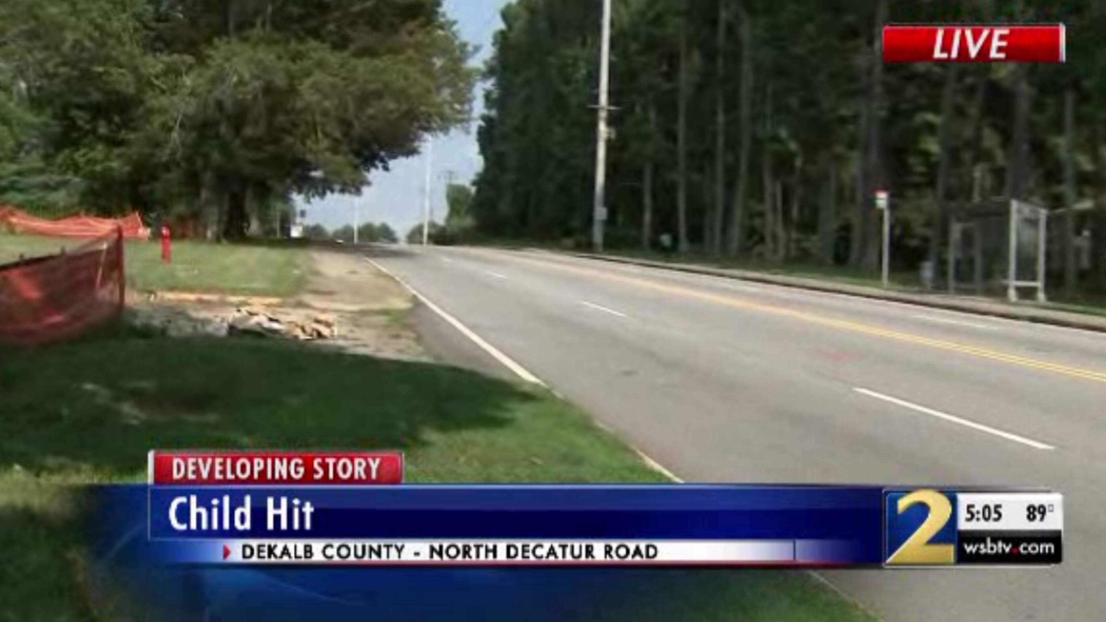 A 7-year-old was hit by a car while attempting to cross four lanes of traffic, police told Channel 2 Action News.