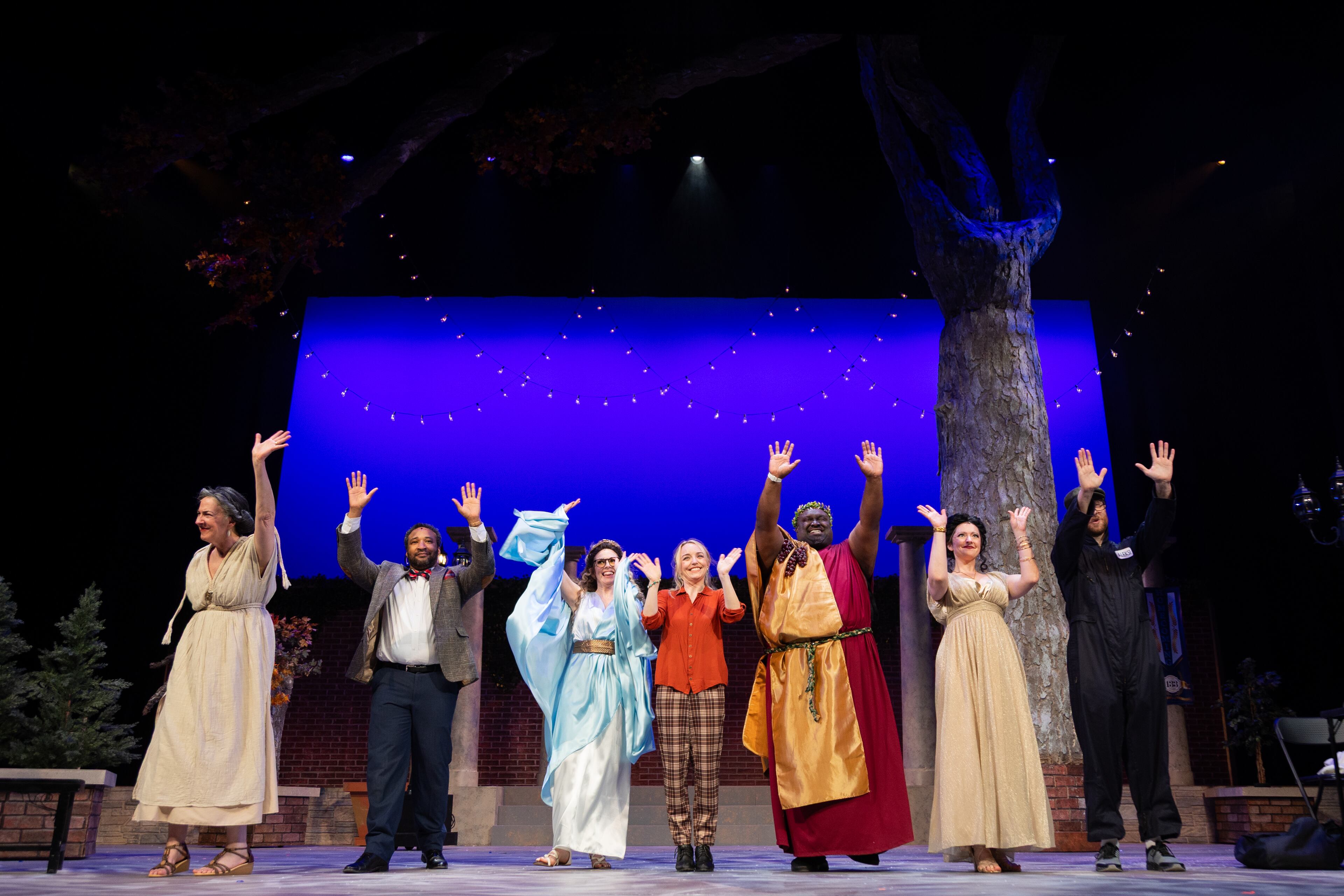 The cast of "The Gods of Comedy."