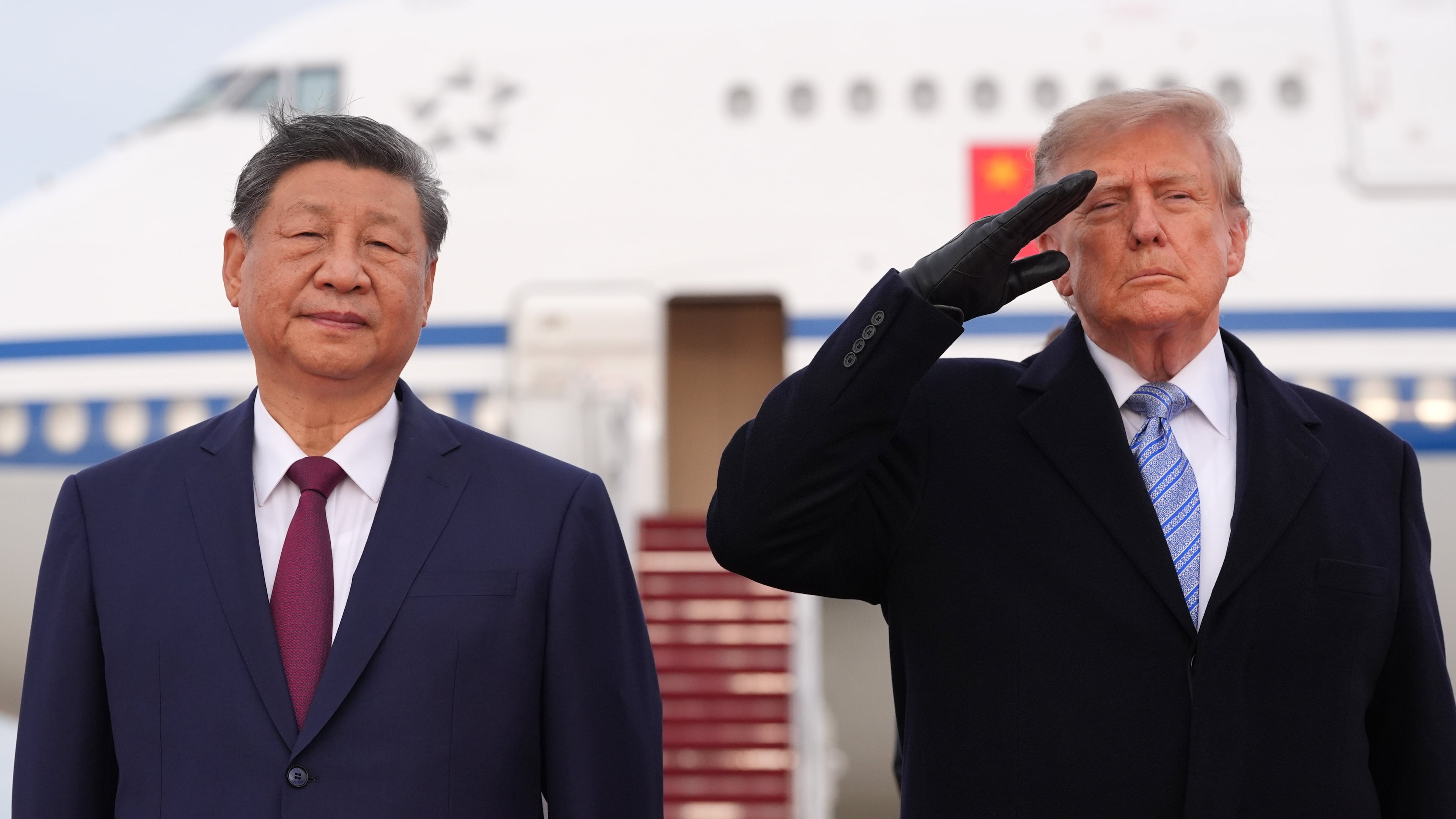 President Donald Trump and China's President Xi Jinping participate in an arrival ceremony at Joint Base Andrews, Md., Wednesday, Sept. 23, 2026.(AP Photo/Alex Brandon)