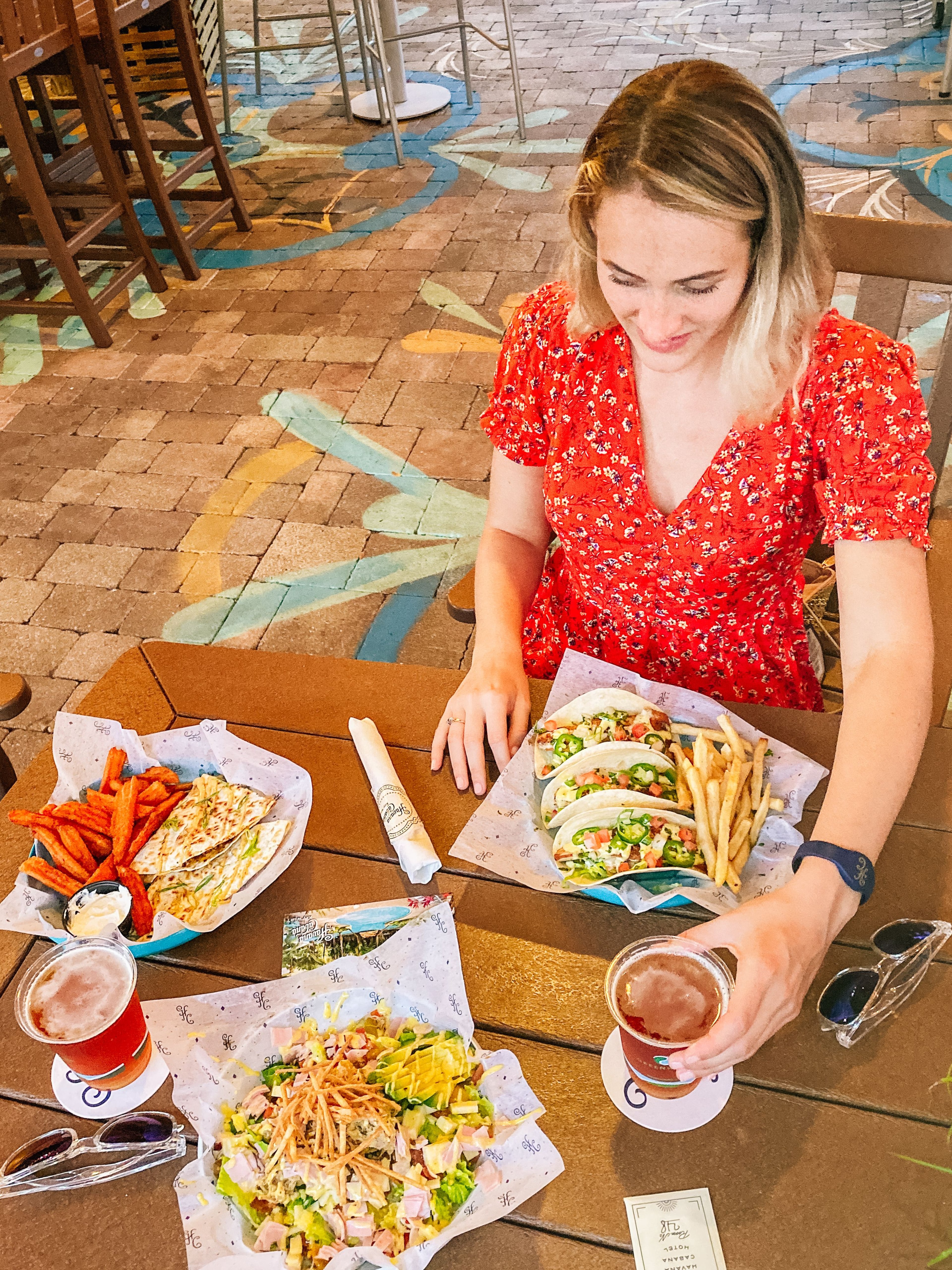 A Havana Cabana guest enjoys a meal from the hotel's Floridita food truck.
Courtesy of Havana Cabana.
