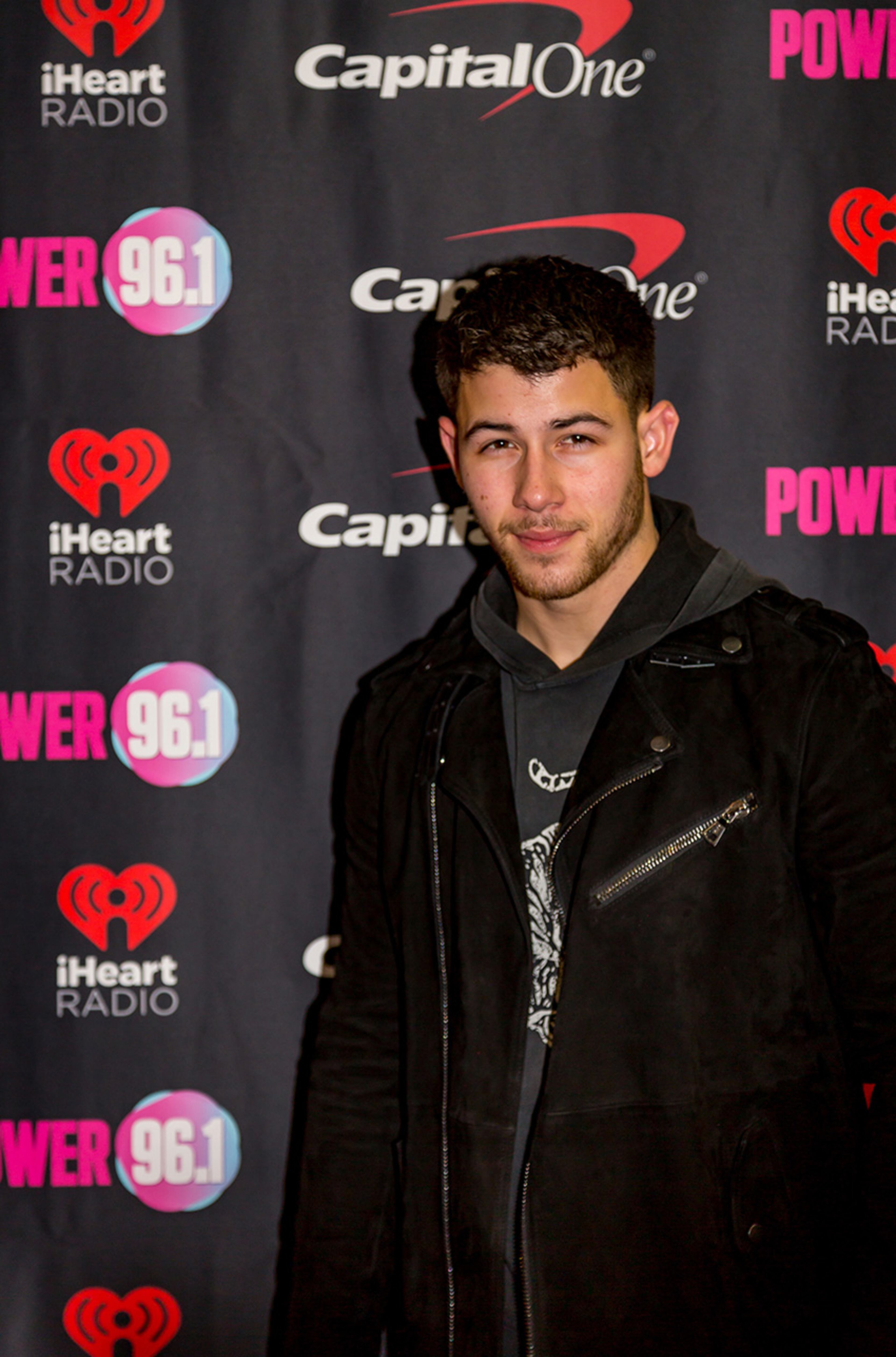 Nick Jonas on Red Carpet at Jingle Ball 2017