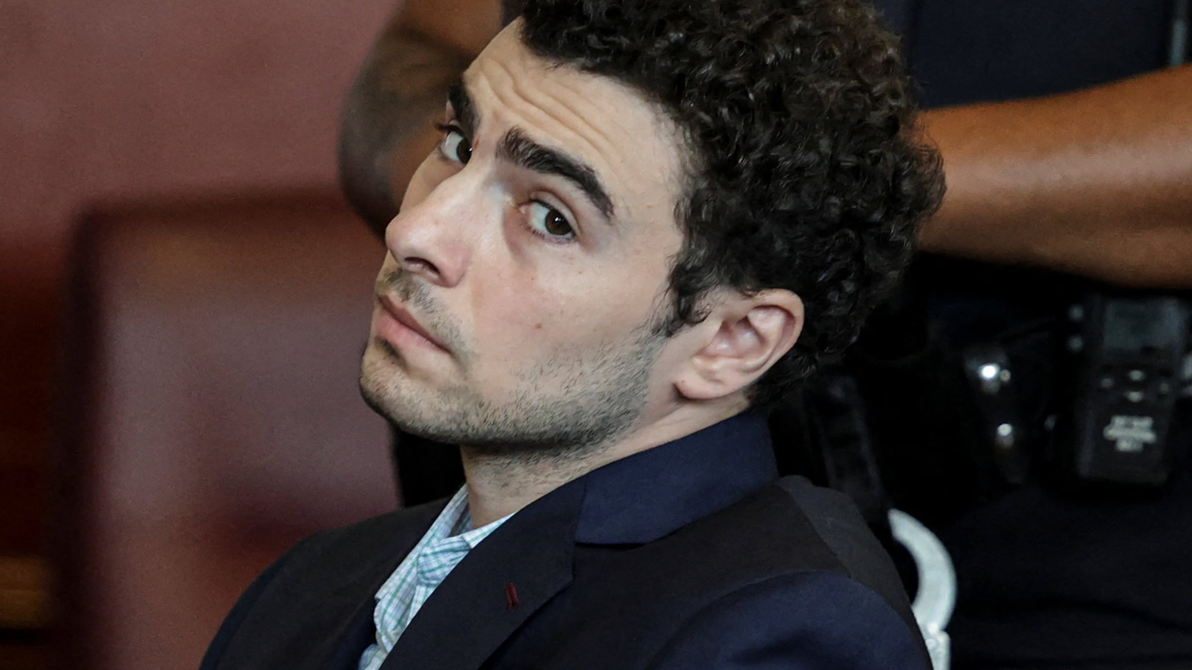 Luigi Mangione appears at a hearing in Manhattan Criminal Court in New York, Monday, May 18, 2026. (Jeenah Moon/Pool Photo via AP)