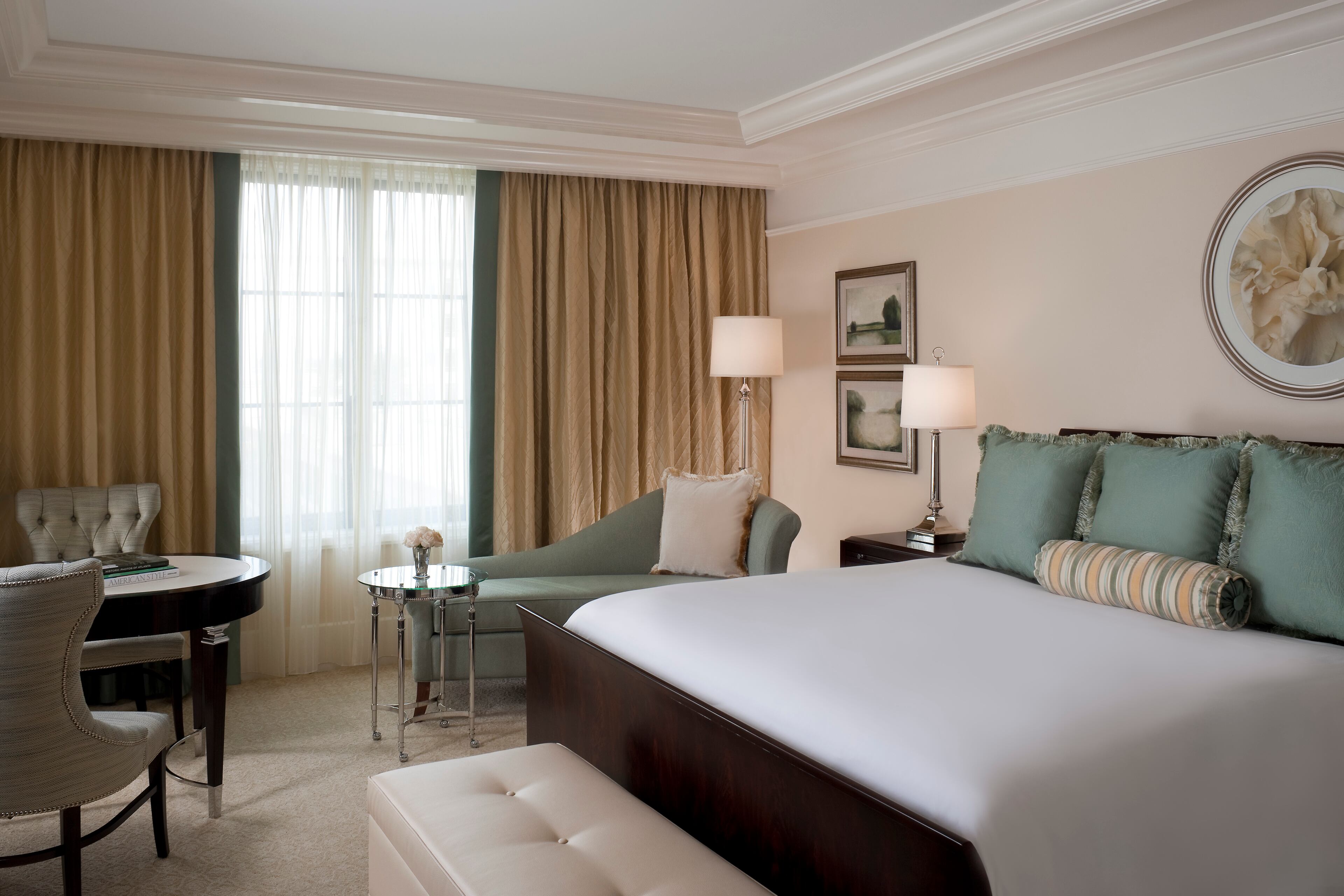 The superior king guest room offers a soothing place for rest and relaxation.